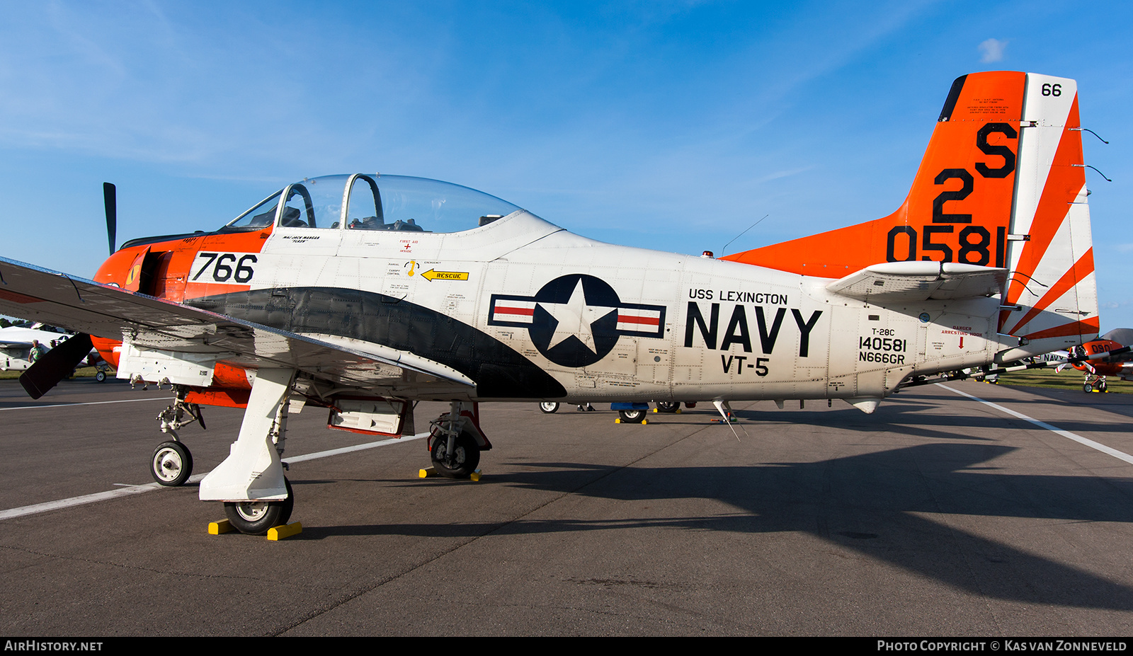 Aircraft Photo of N666GR / 140581 | North American T-28C Trojan | USA - Navy | AirHistory.net #240955