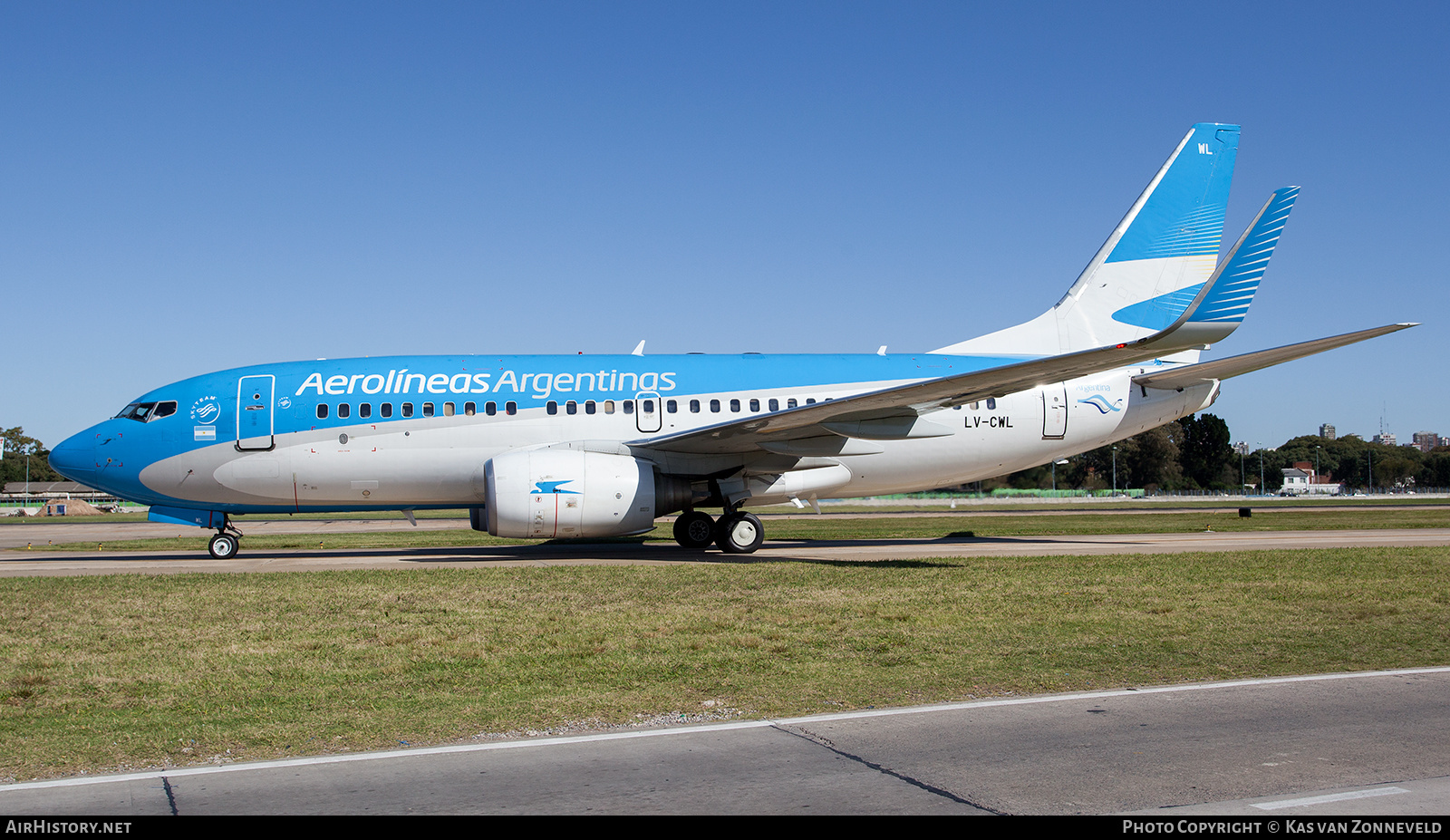 Aircraft Photo of LV-CWL | Boeing 737-7Q8 | Aerolíneas Argentinas | AirHistory.net #241054