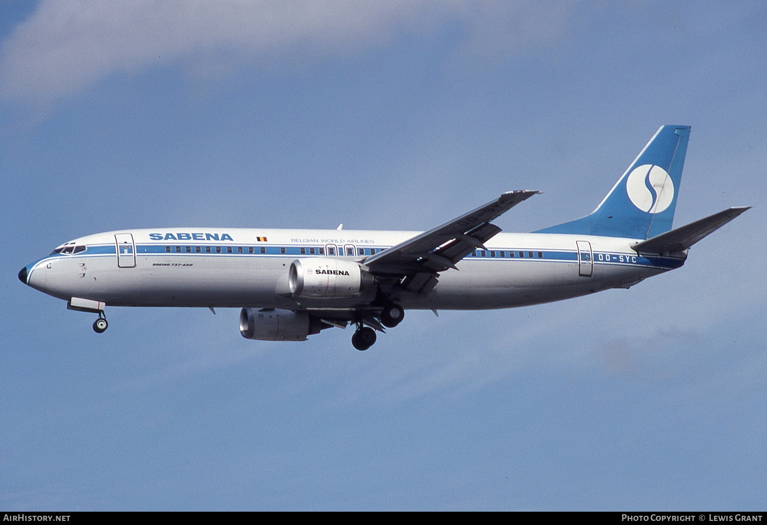 Aircraft Photo of OO-SYC | Boeing 737-429 | Sabena | AirHistory.net #241061