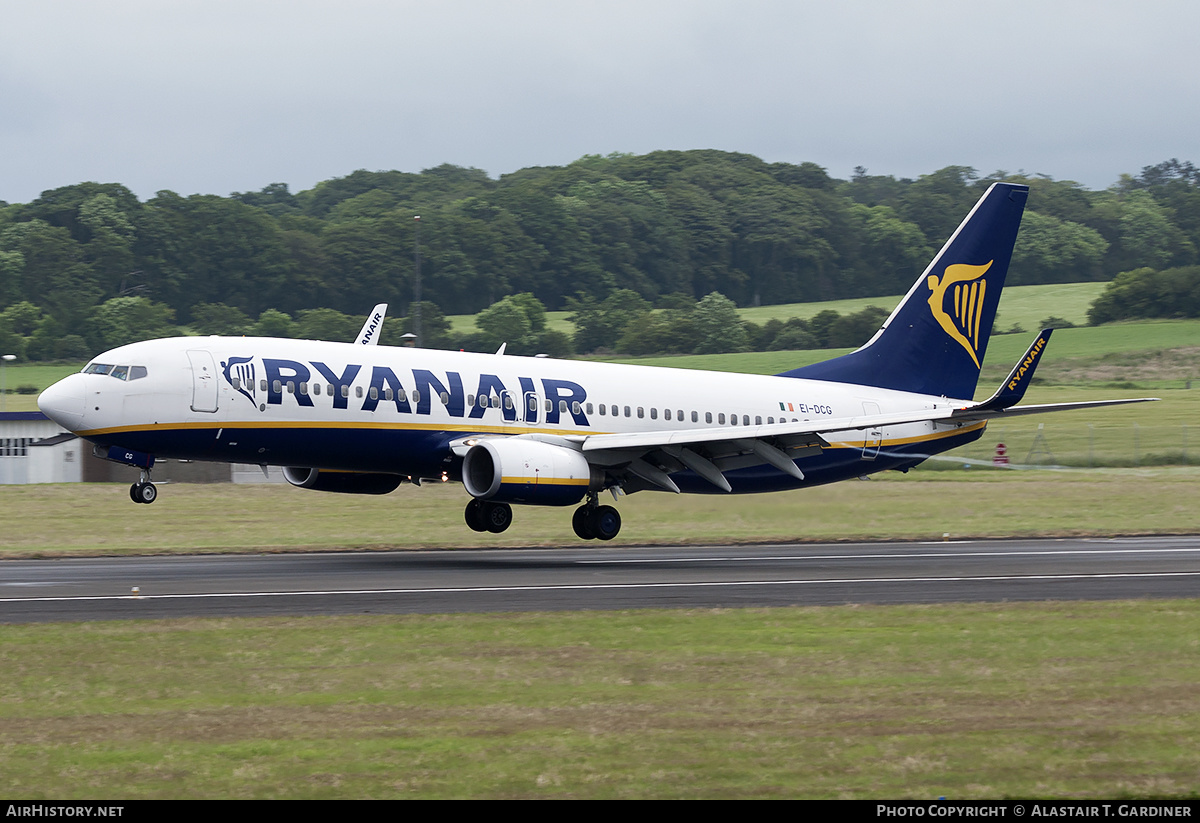 Aircraft Photo of EI-DCG | Boeing 737-8AS | Ryanair | AirHistory.net #241083