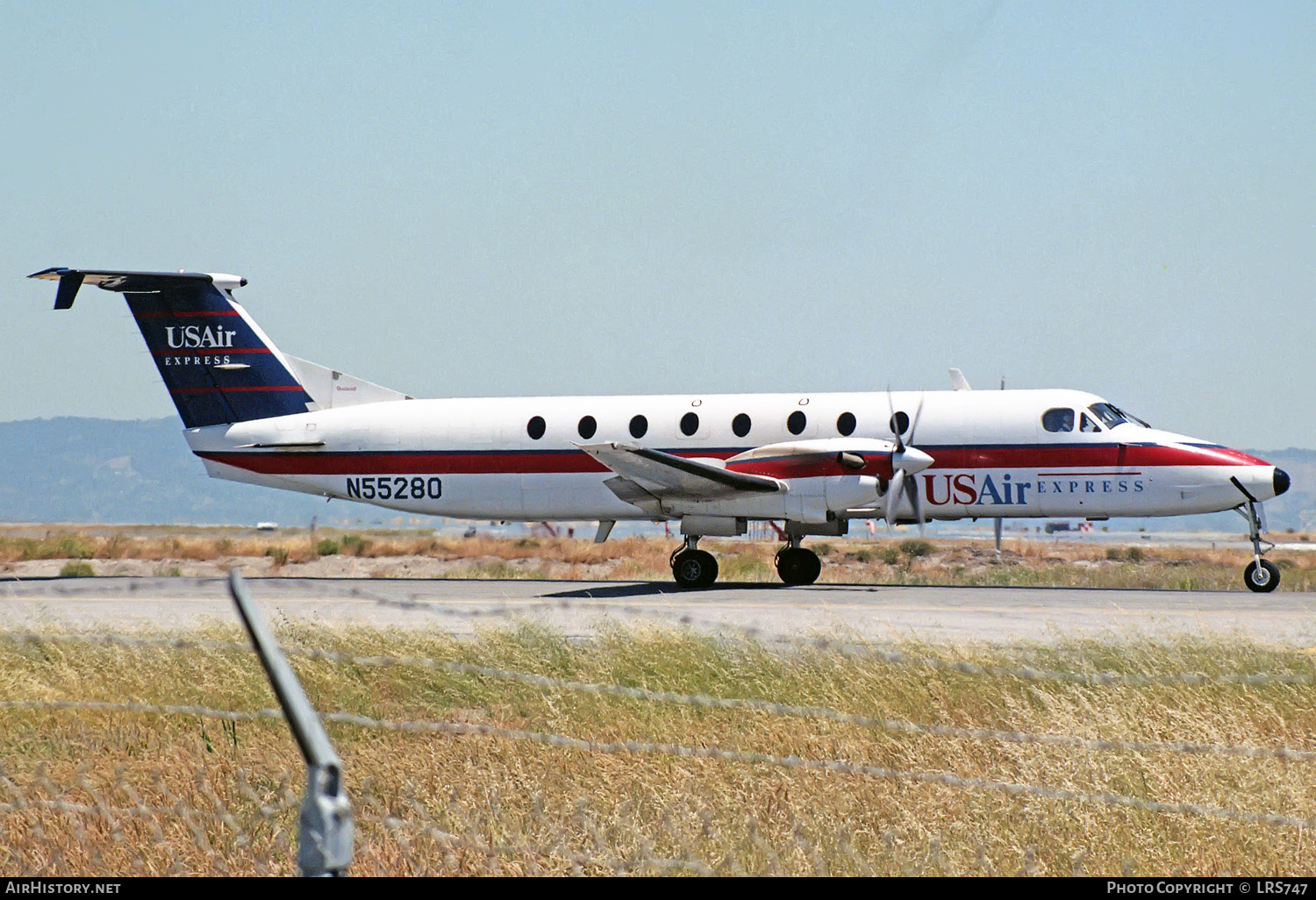 Aircraft Photo of N55280 | Beech 1900C-1 | USAir Express | AirHistory.net #241106