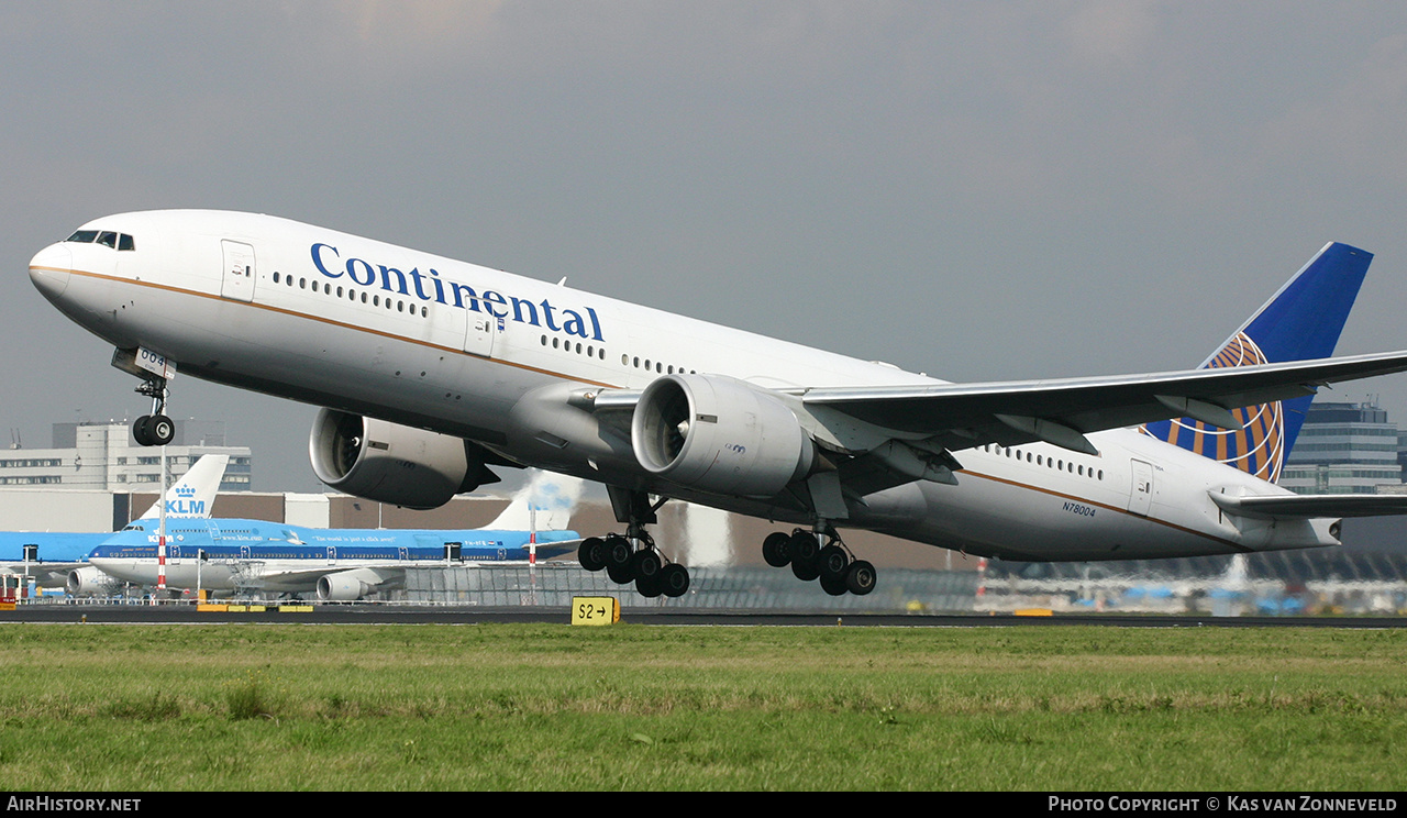 Aircraft Photo of N78004 | Boeing 777-224/ER | Continental Airlines | AirHistory.net #241117