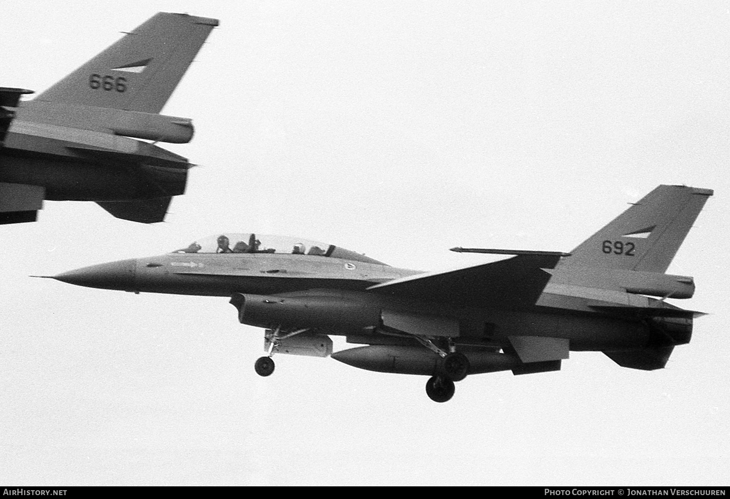 Aircraft Photo of 692 | General Dynamics F-16B Fighting Falcon | Norway - Air Force | AirHistory.net #241135