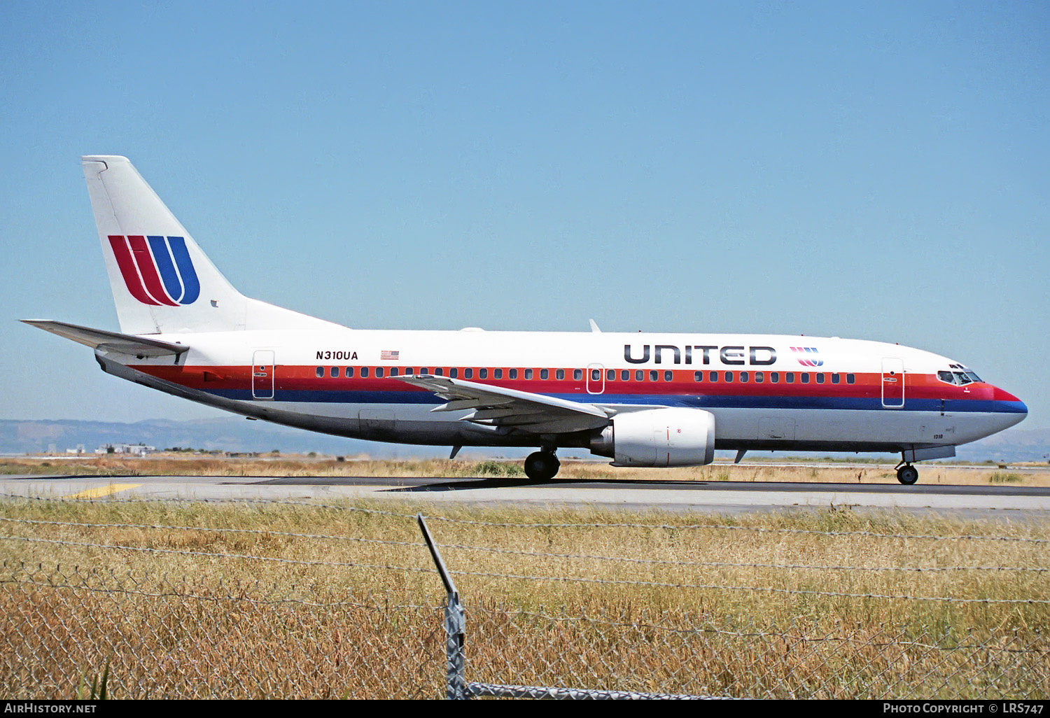 Aircraft Photo of N310UA | Boeing 737-322 | United Airlines | AirHistory.net #241159