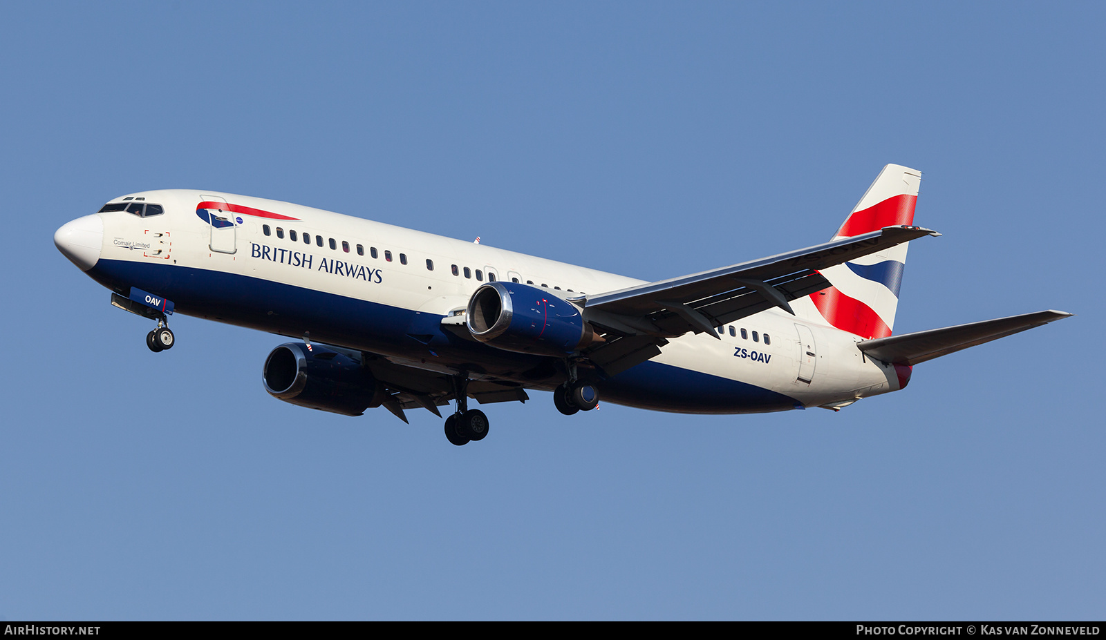 Aircraft Photo of ZS-OAV | Boeing 737-4H6 | British Airways | AirHistory.net #241212