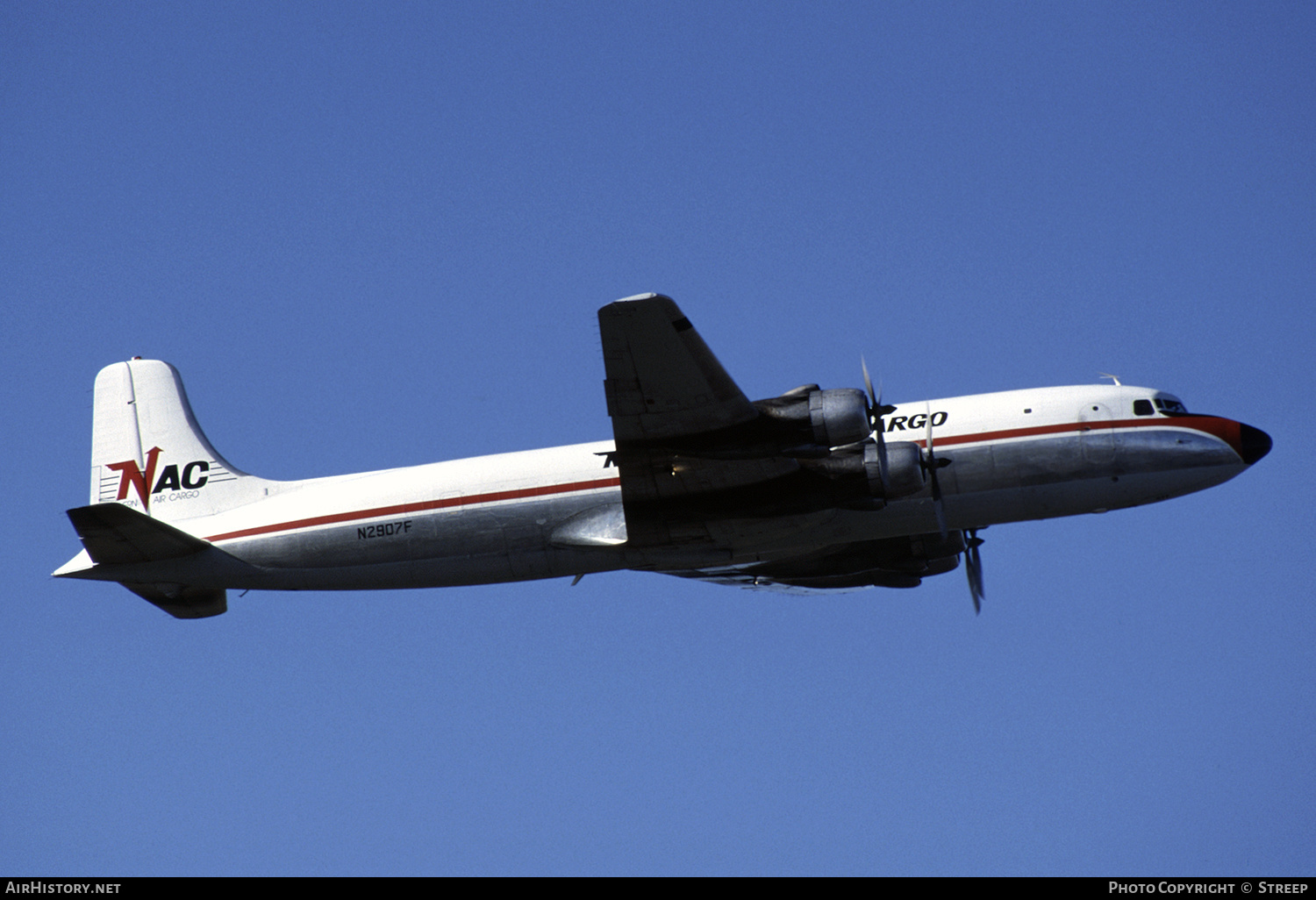 Aircraft Photo of N2907F | Douglas C-118A Liftmaster (DC-6A) | Northern Air Cargo - NAC | AirHistory.net #241285