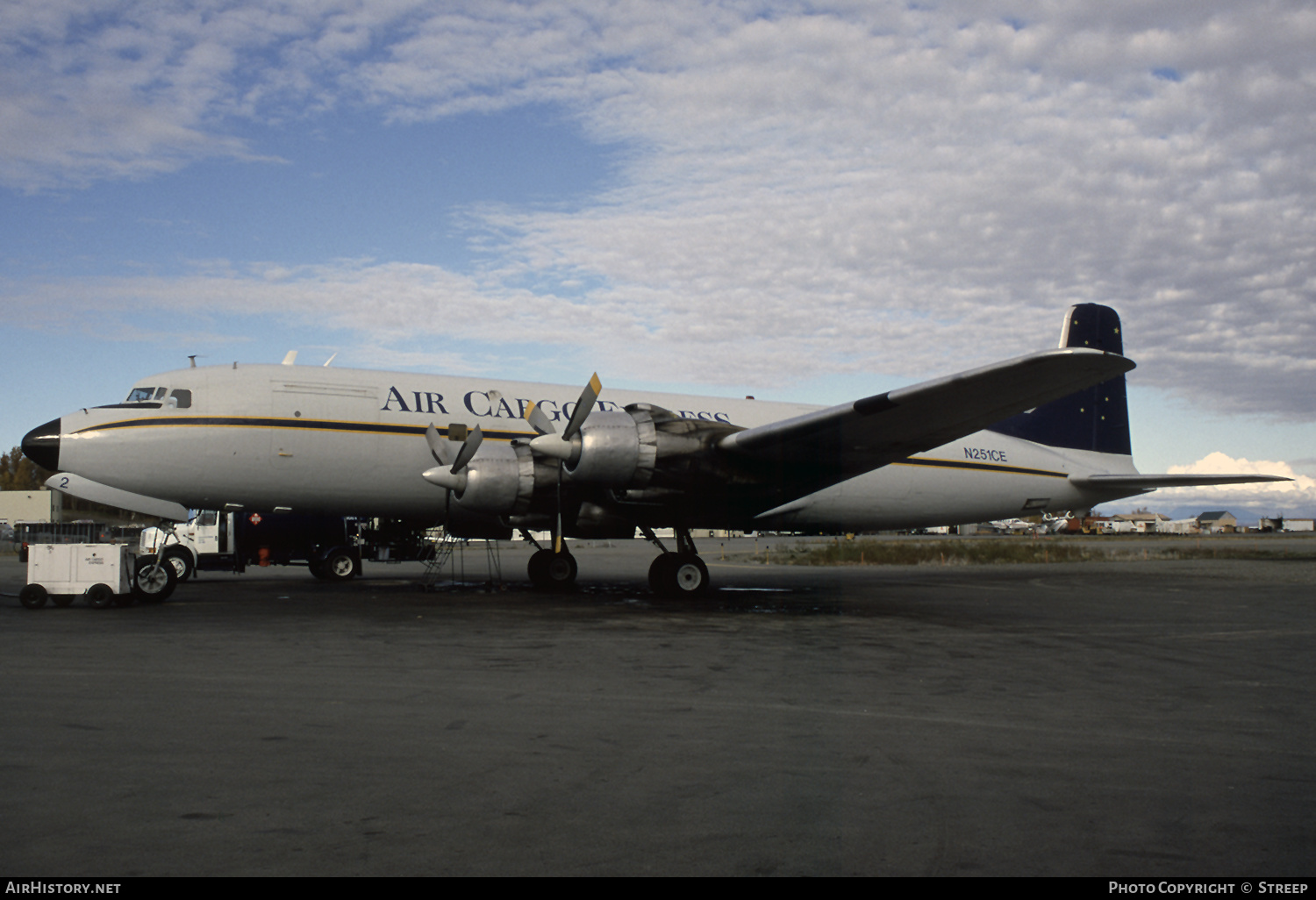 Aircraft Photo of N251CE | Douglas C-118A Liftmaster (DC-6A) | Air Cargo Express | AirHistory.net #241288