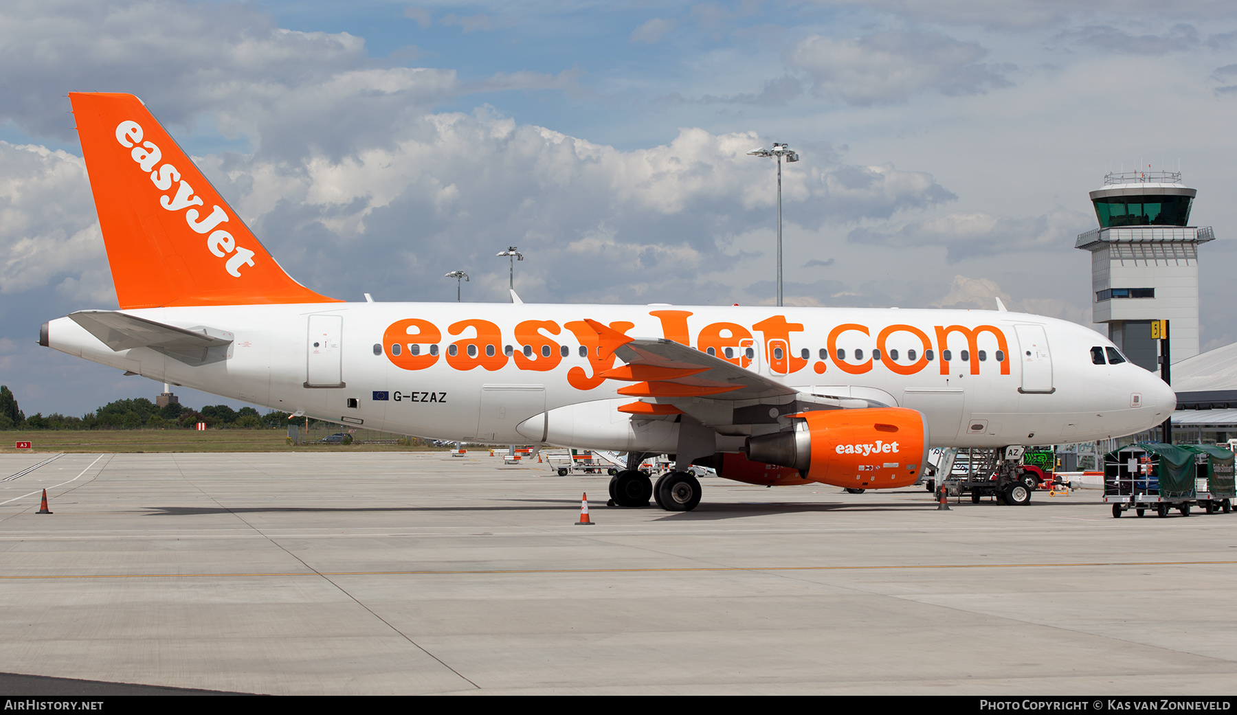 Aircraft Photo of G-EZAZ | Airbus A319-111 | EasyJet | AirHistory.net #241349
