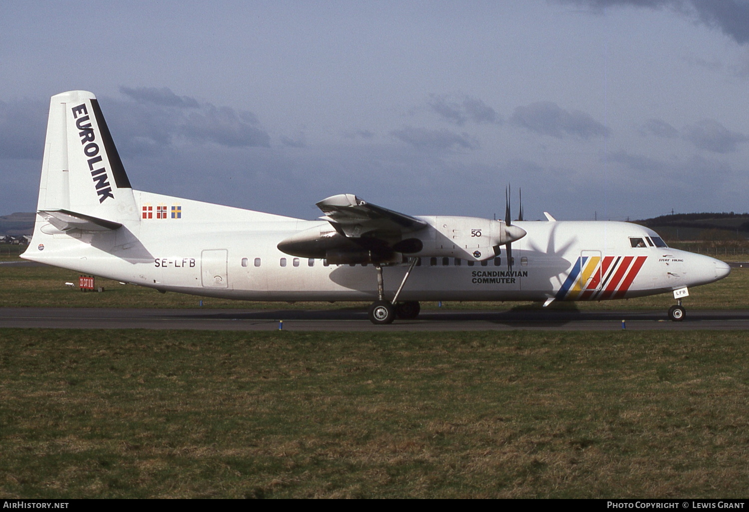 Aircraft Photo of SE-LFB | Fokker 50 | Scandinavian Commuter - Eurolink | AirHistory.net #241355