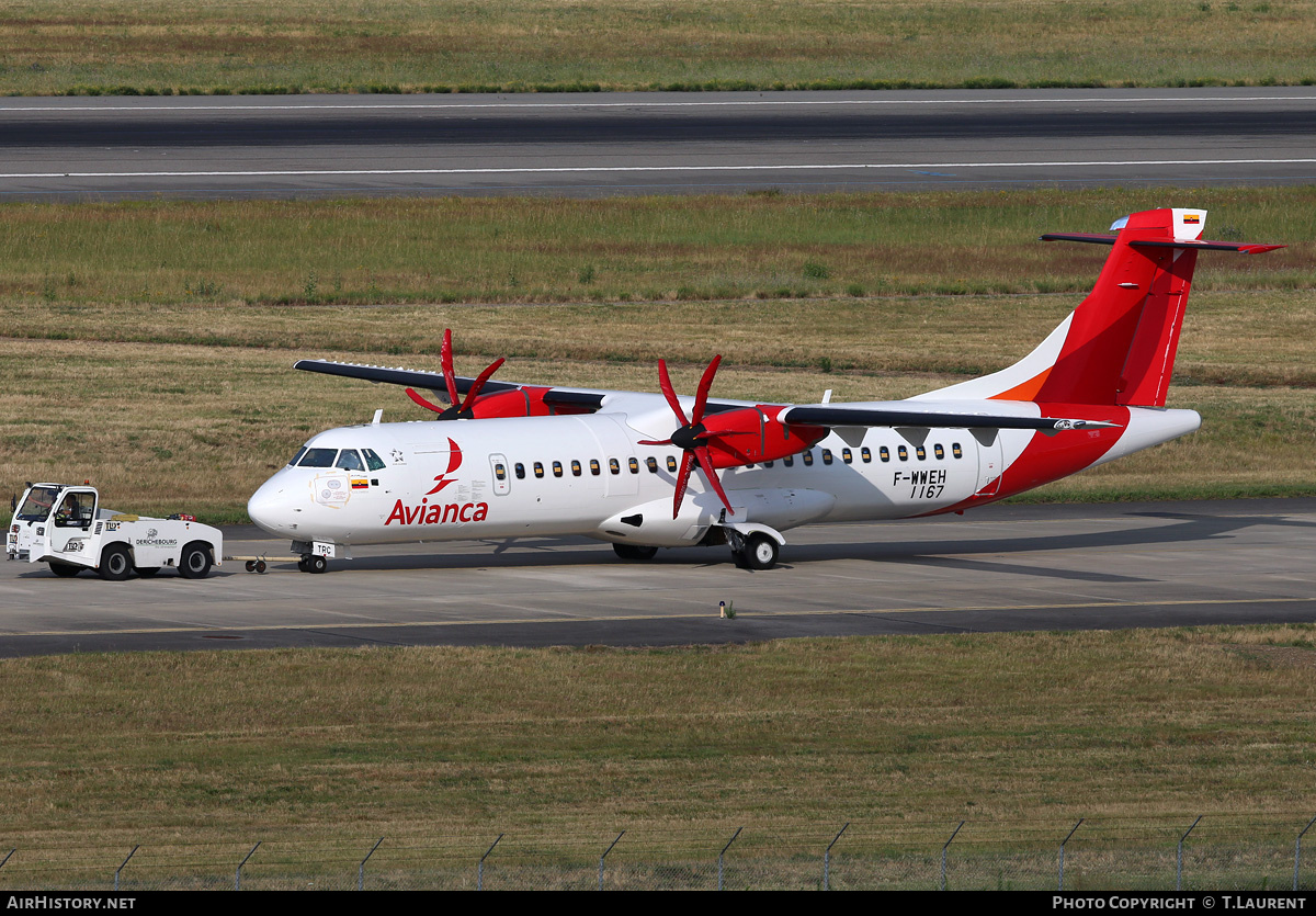 Aircraft Photo of F-WWEH | ATR ATR-72-600 (ATR-72-212A) | Avianca | AirHistory.net #241358