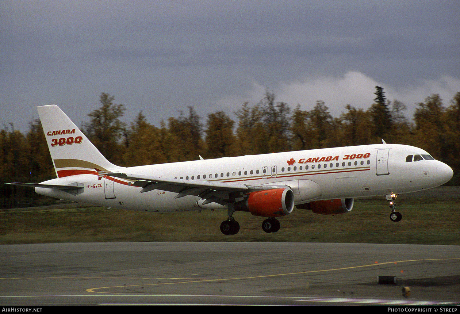 Aircraft Photo of C-GVXD | Airbus A320-212 | Canada 3000 | AirHistory.net #241387