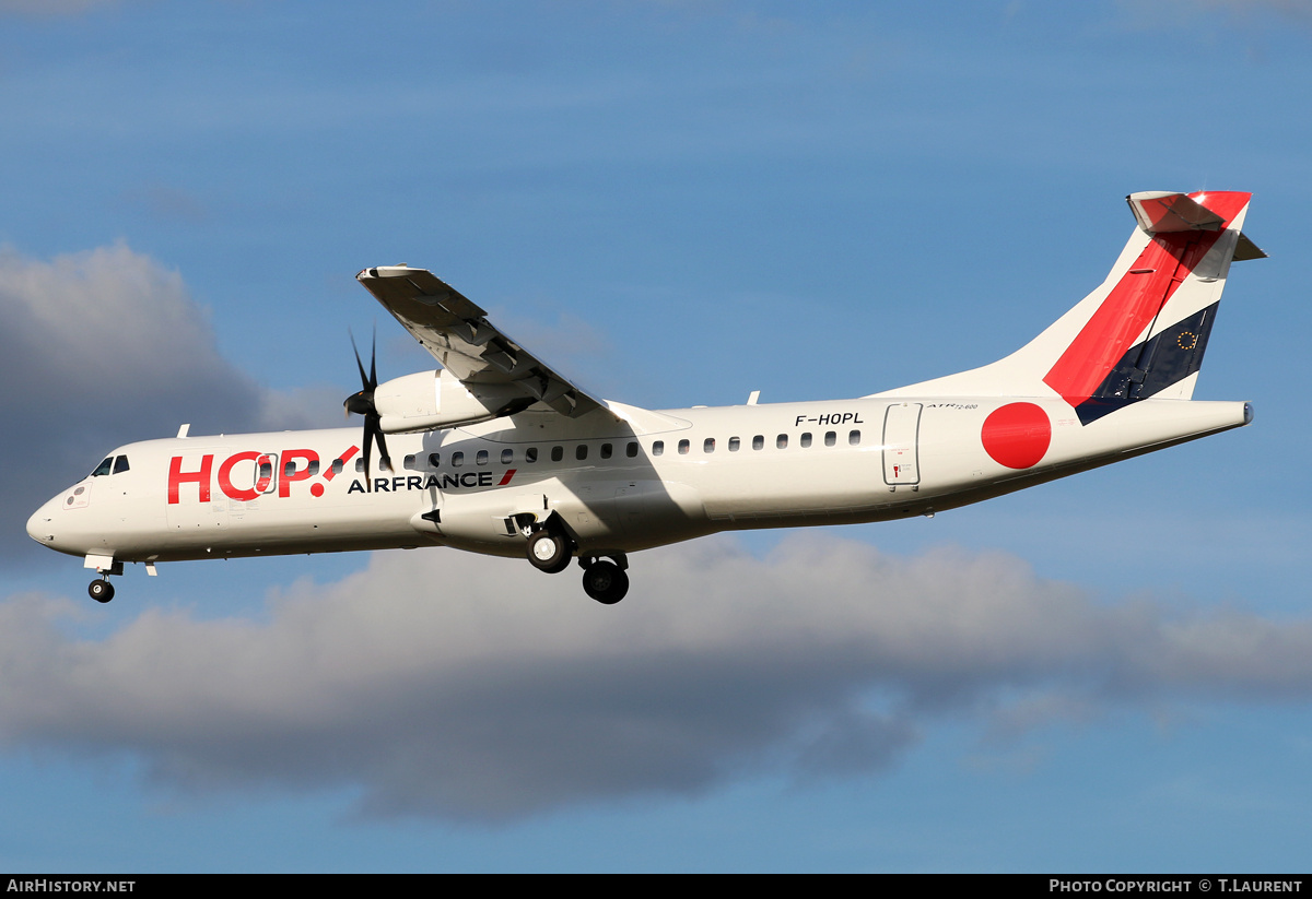 Aircraft Photo of F-HOPL | ATR ATR-72-600 (ATR-72-212A) | Hop! | AirHistory.net #241426