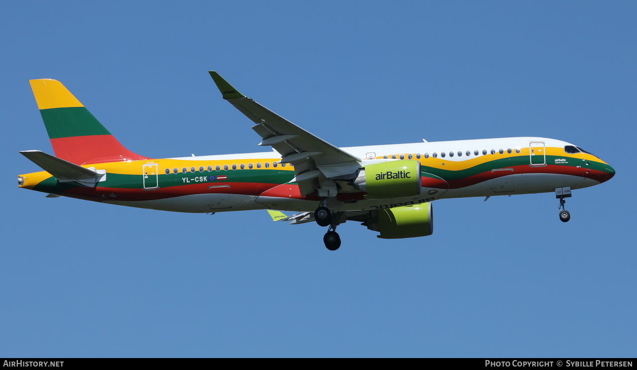 Aircraft Photo of YL-CSK | Airbus A220-371 (BD-500-1A11) | AirBaltic | AirHistory.net #241497