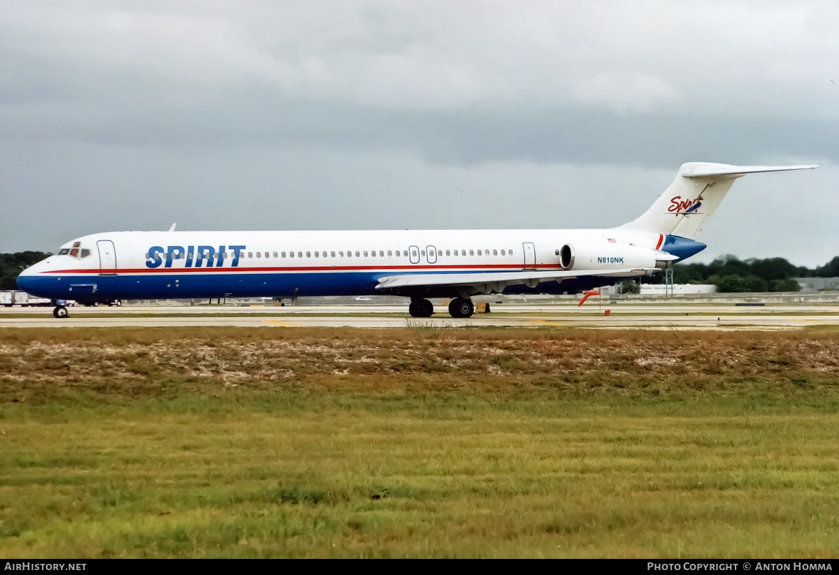 Aircraft Photo of N810NK | McDonnell Douglas MD-81 (DC-9-81) | Spirit Airlines | AirHistory.net #241571