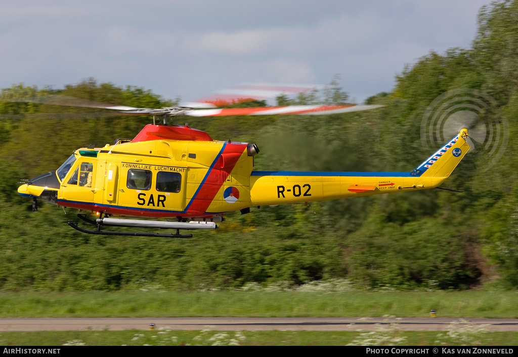 Aircraft Photo of R-02 | Agusta AB-412SP Grifone | Netherlands - Air Force | AirHistory.net #241582