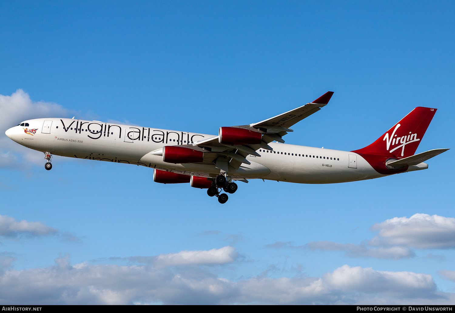 Aircraft Photo of G-VELD | Airbus A340-313 | Virgin Atlantic Airways | AirHistory.net #241585