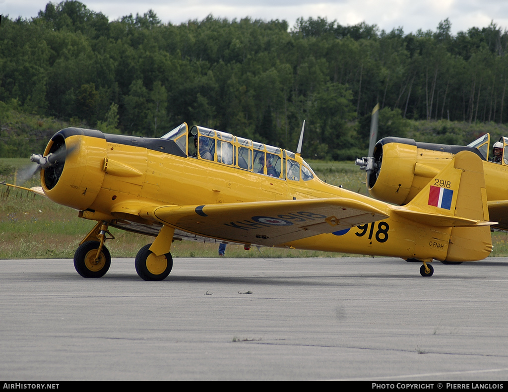 Aircraft Photo of C-FNAH / 2918 | North American AT-16 Harvard II | Canada - Air Force | AirHistory.net #241650