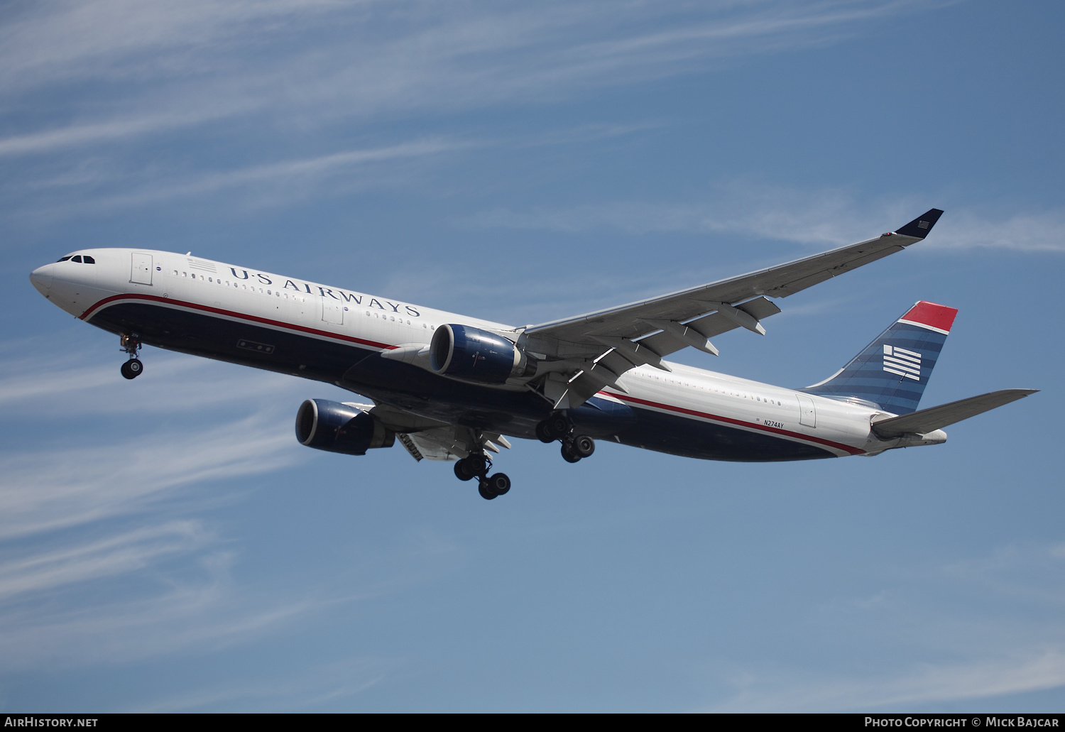 Aircraft Photo of N274AY | Airbus A330-323 | US Airways | AirHistory.net #241712