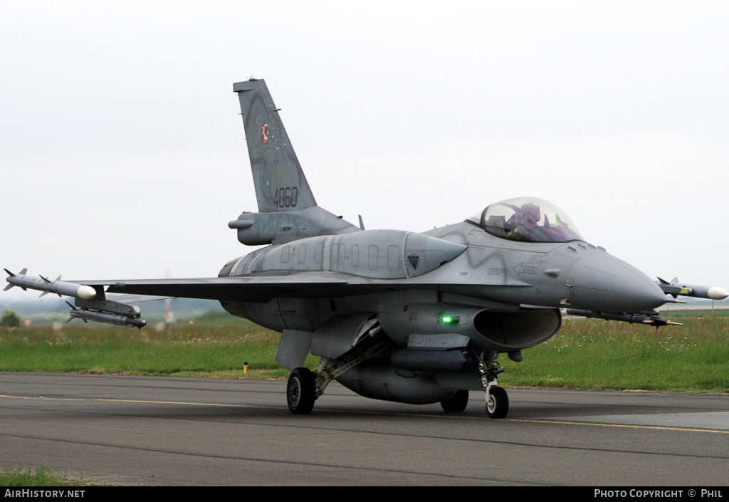 Aircraft Photo of 4060 | General Dynamics F-16C Fighting Falcon | Poland - Air Force | AirHistory.net #241715