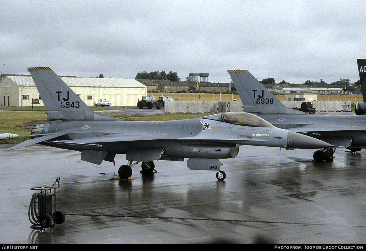 Aircraft Photo of 82-0943 / AF82-943 | General Dynamics F-16A Fighting Falcon | USA - Air Force | AirHistory.net #241745