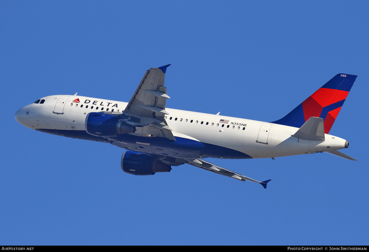 Aircraft Photo of N355NB | Airbus A319-114 | Delta Air Lines | AirHistory.net #241752