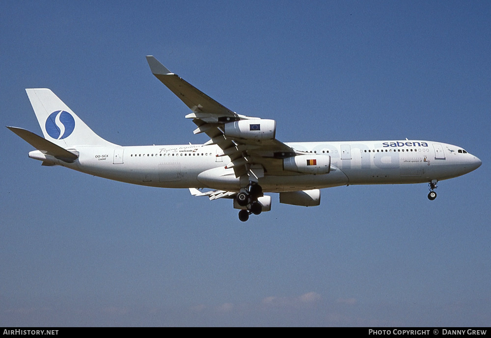 Aircraft Photo of OO-SCX | Airbus A340-211 | Sabena | AirHistory.net #241770