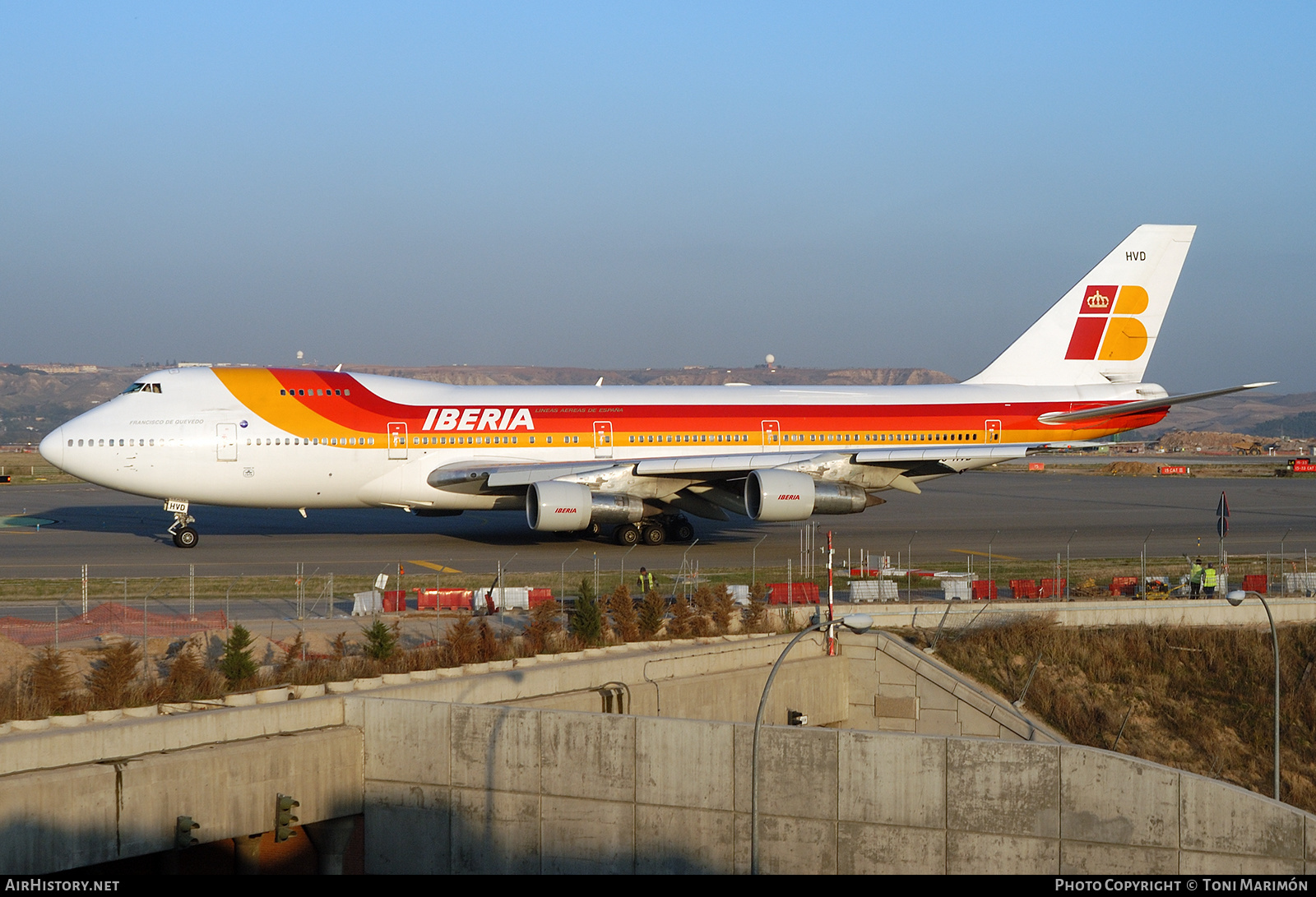 Aircraft Photo of EC-HVD | Boeing 747-256BM | Iberia | AirHistory.net #241778