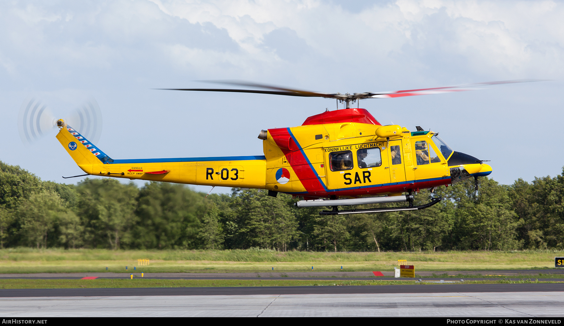 Aircraft Photo of R-03 | Agusta AB-412SP Grifone | Netherlands - Air Force | AirHistory.net #241780