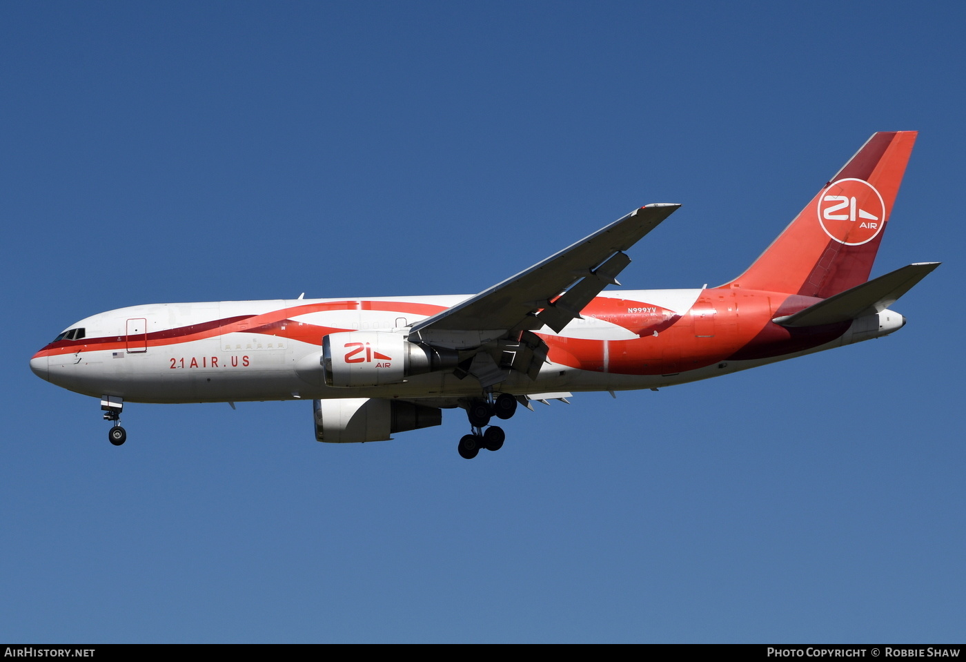 Aircraft Photo of N999YV | Boeing 767-241/ER(BDSF) | 21 Air | AirHistory.net #241791