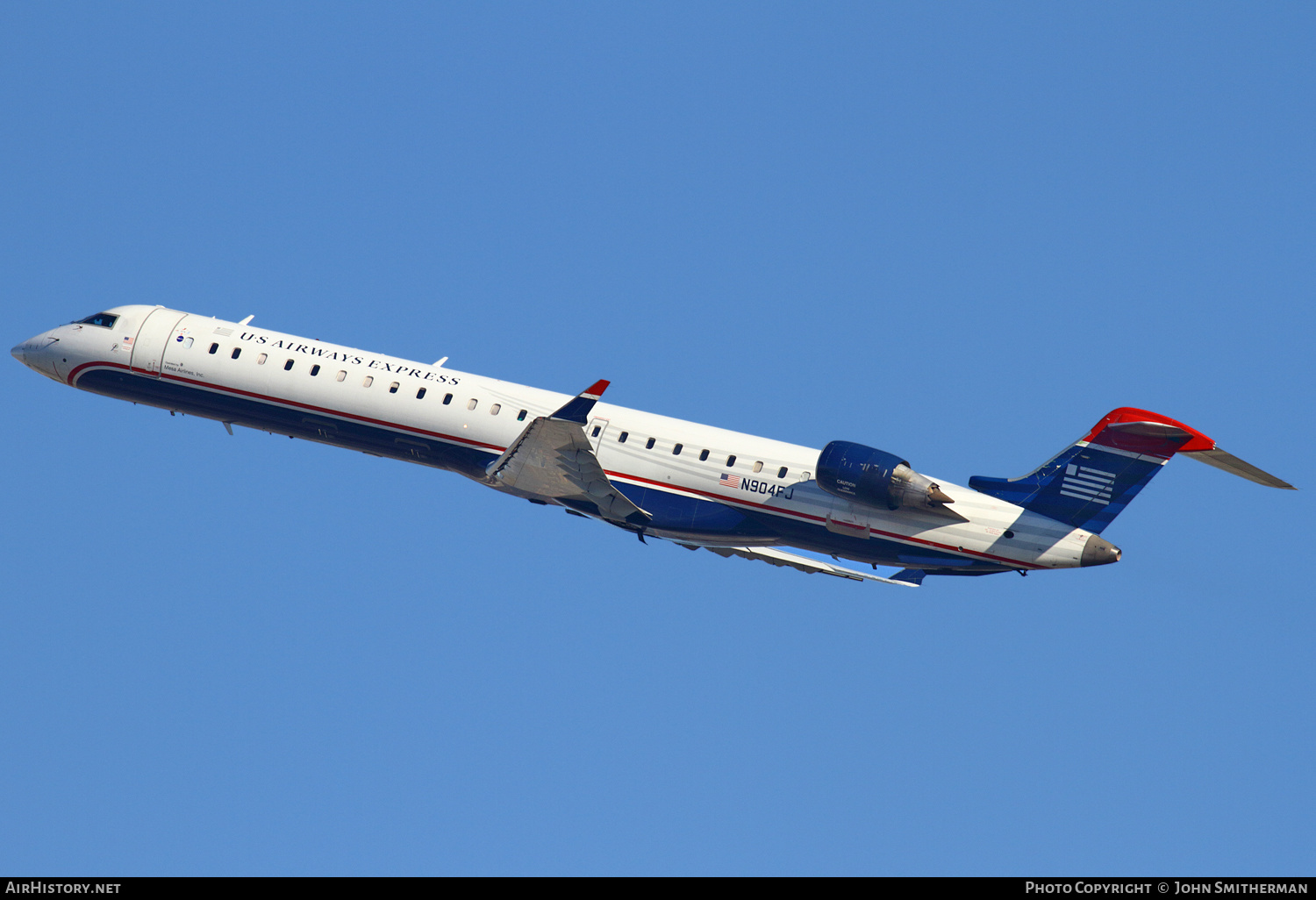 Aircraft Photo of N904FJ | Bombardier CRJ-900ER (CL-600-2D24) | US Airways Express | AirHistory.net #241817