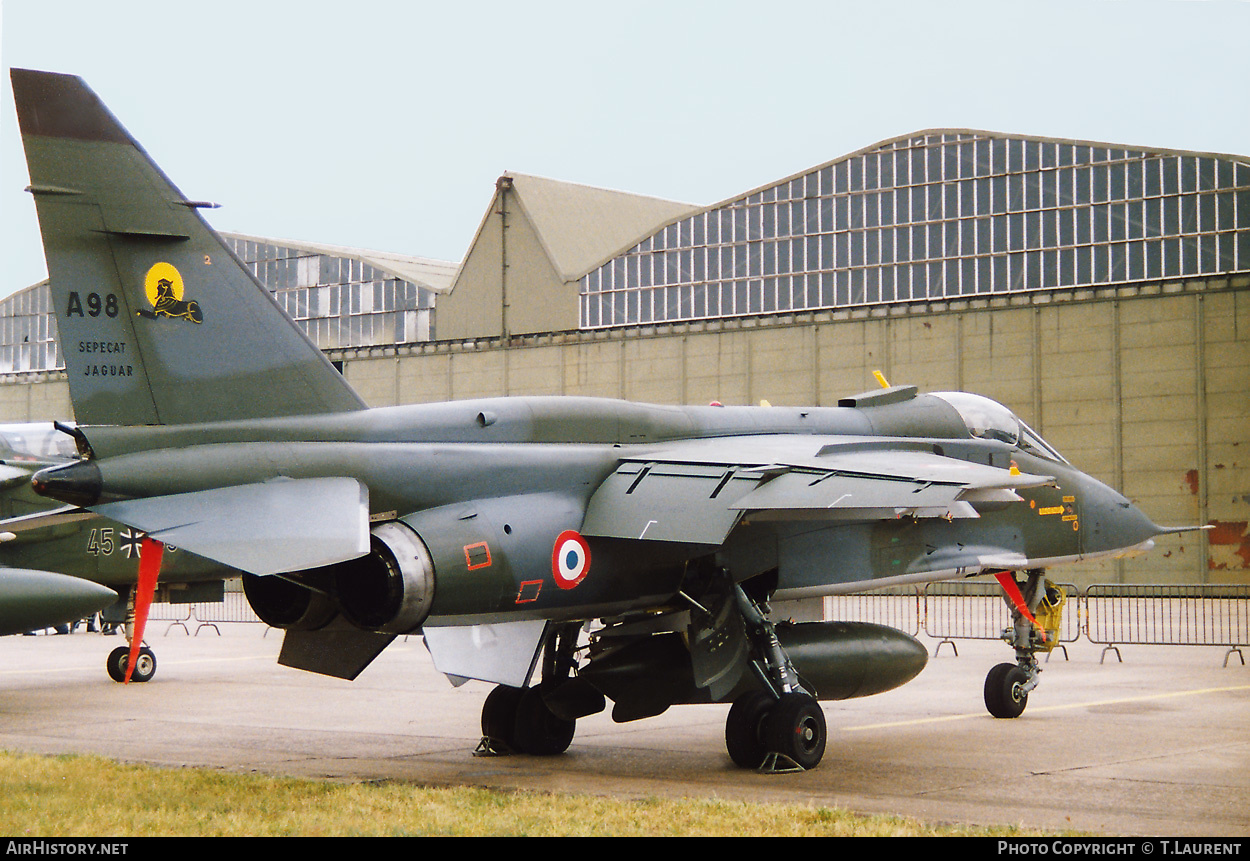 Aircraft Photo of A98 | Sepecat Jaguar A | France - Air Force | AirHistory.net #241826