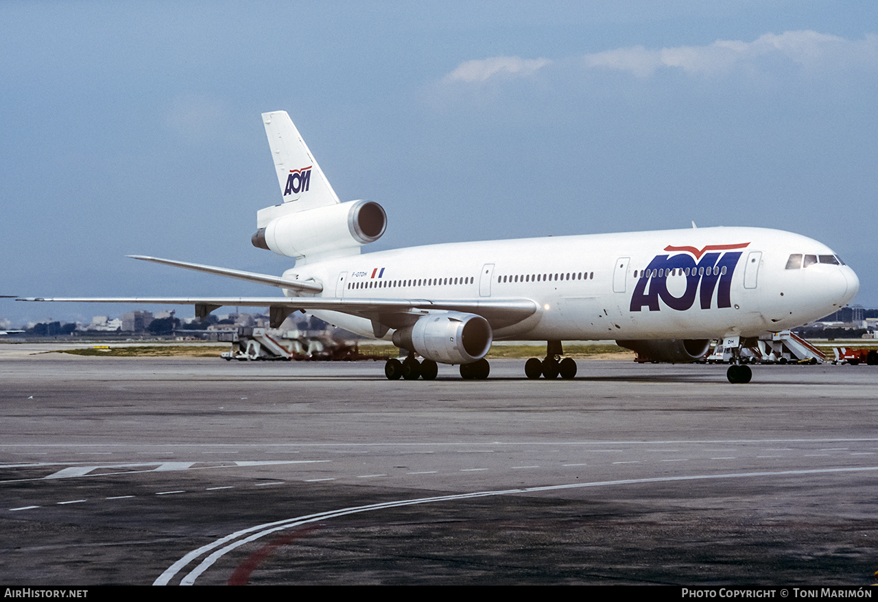 Aircraft Photo of F-GTDH | McDonnell Douglas DC-10-30 | AOM French Airlines | AirHistory.net #241829