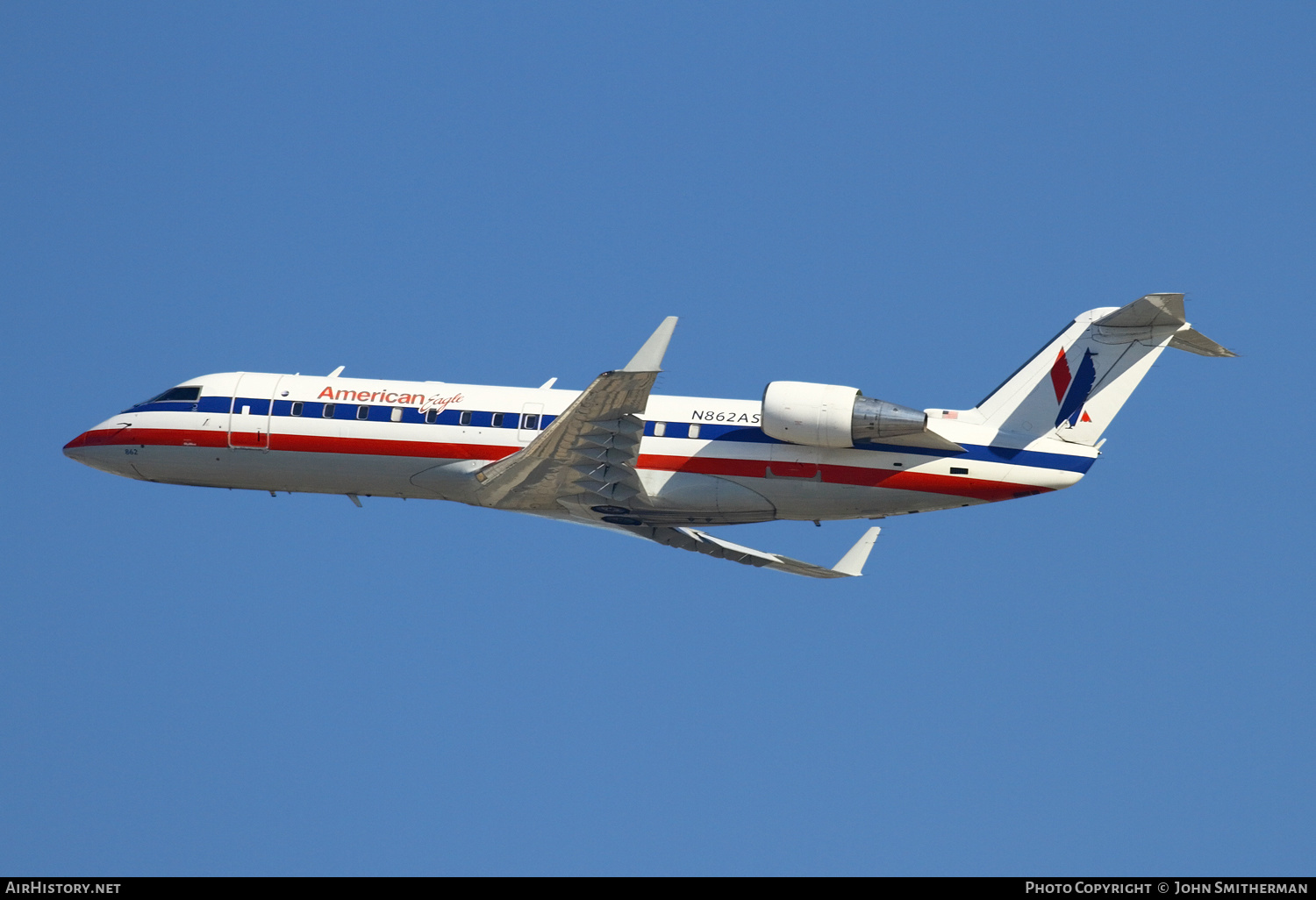 Aircraft Photo of N862AS | Bombardier CRJ-200ER (CL-600-2B19) | American Eagle | AirHistory.net #241872