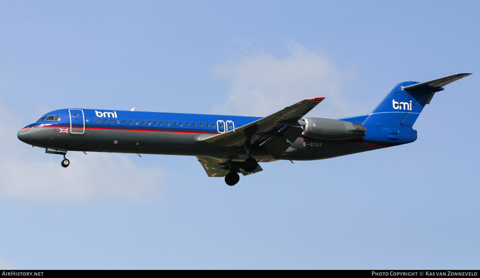 Aircraft Photo of G-BXWE | Fokker 100 (F28-0100) | BMI - British Midland International | AirHistory.net #241879