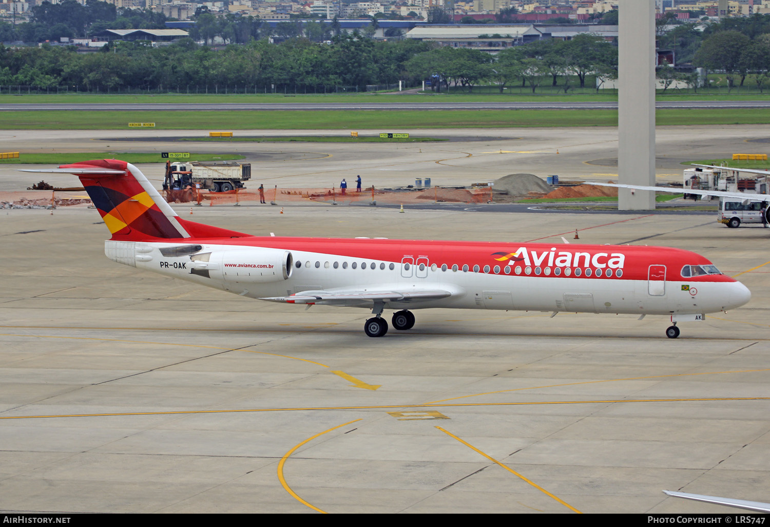 Aircraft Photo of PR-OAK | Fokker 100 (F28-0100) | Avianca | AirHistory.net #241908