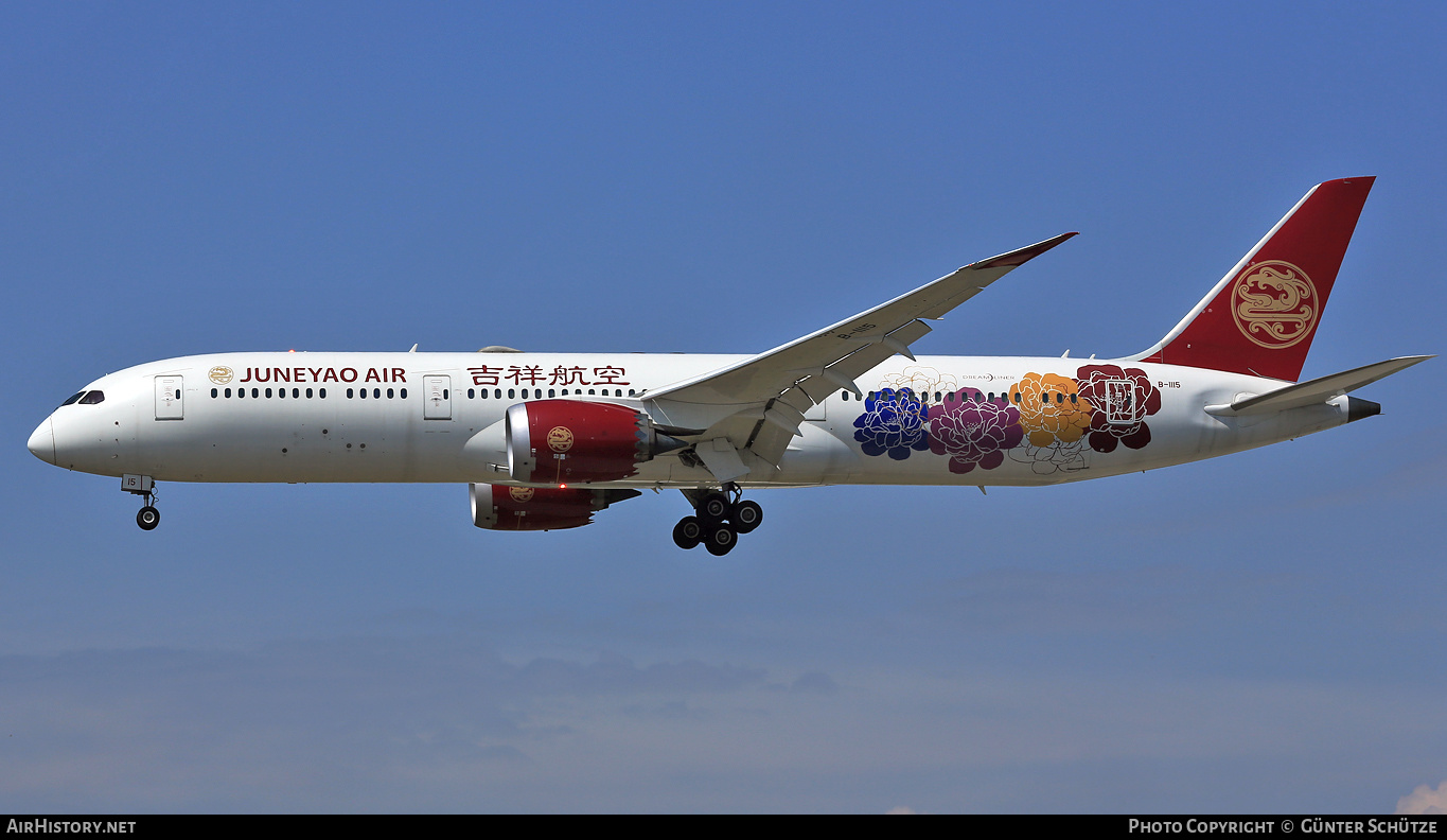 Aircraft Photo of B-1115 | Boeing 787-9 Dreamliner | Juneyao Airlines | AirHistory.net #241987
