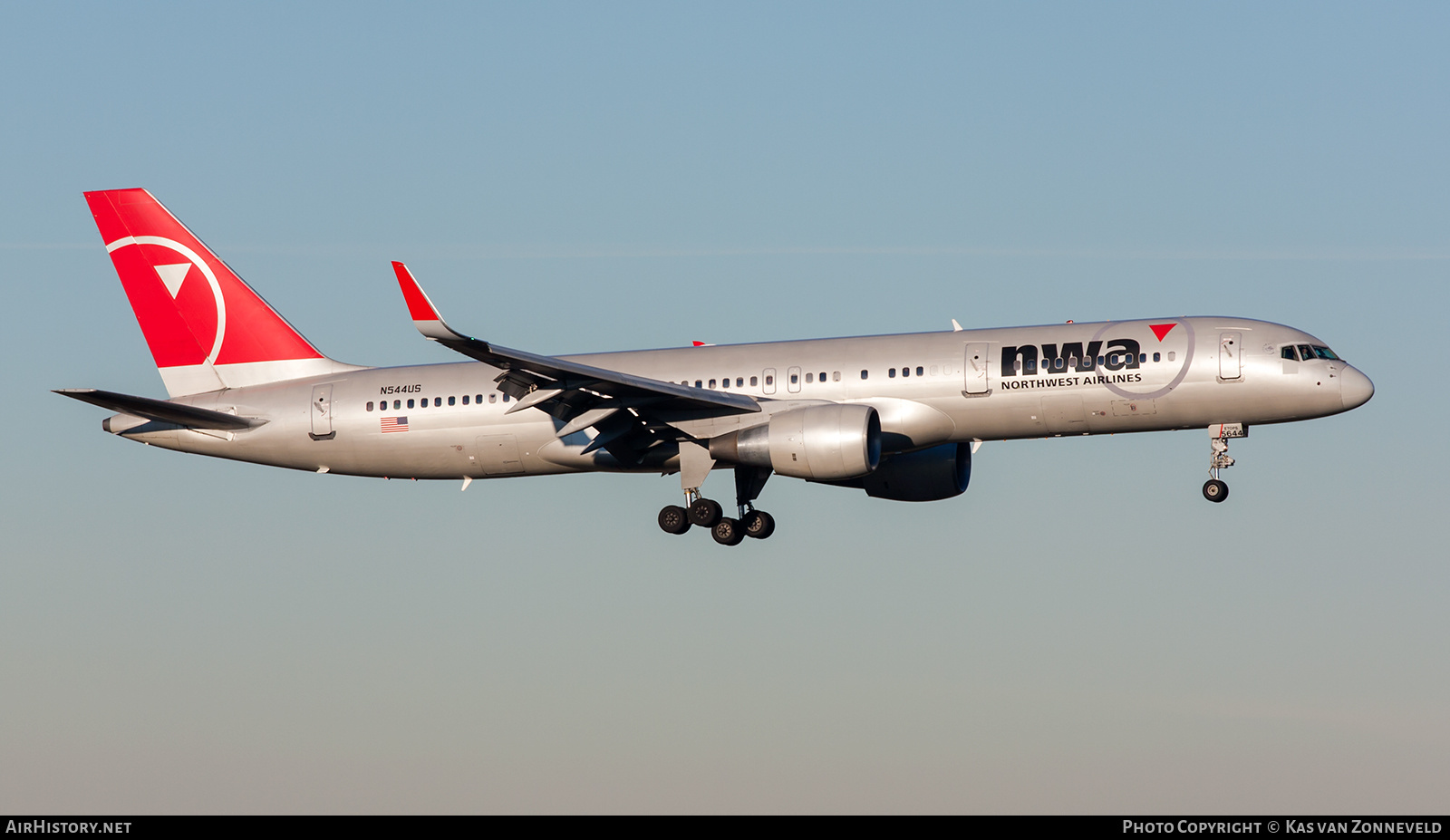 Aircraft Photo of N544US | Boeing 757-251 | Northwest Airlines | AirHistory.net #242014