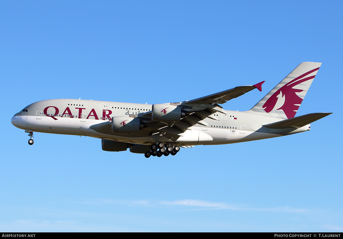 Aircraft Photo of F-WWSG | Airbus A380-861 | Qatar Airways | AirHistory.net #242033