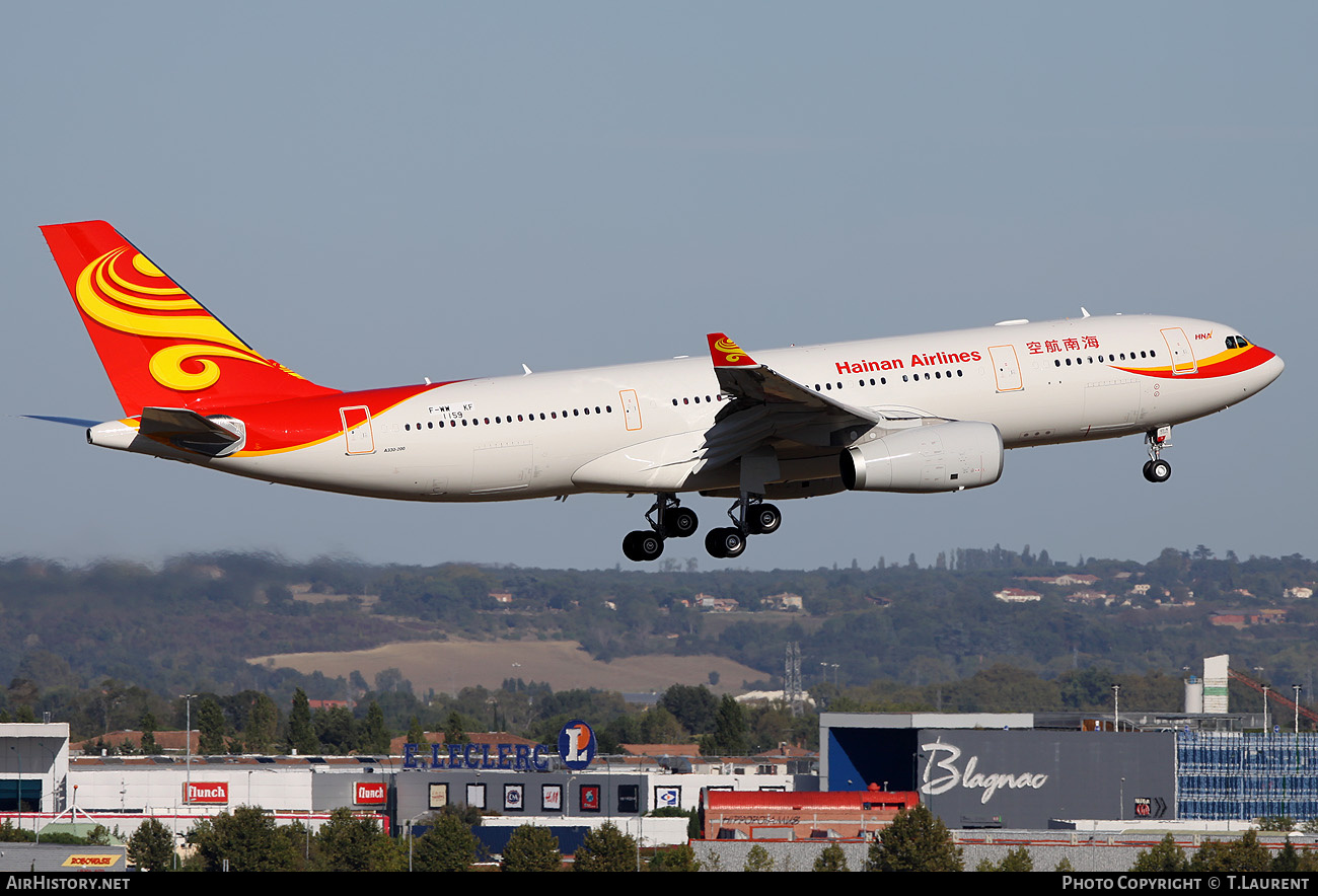 Aircraft Photo of F-WWKF | Airbus A330-243 | Hainan Airlines | AirHistory.net #242035