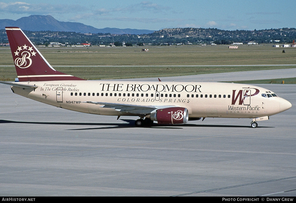 Aircraft Photo of N947WP | Boeing 737-3B7 | Western Pacific Airlines | AirHistory.net #242064