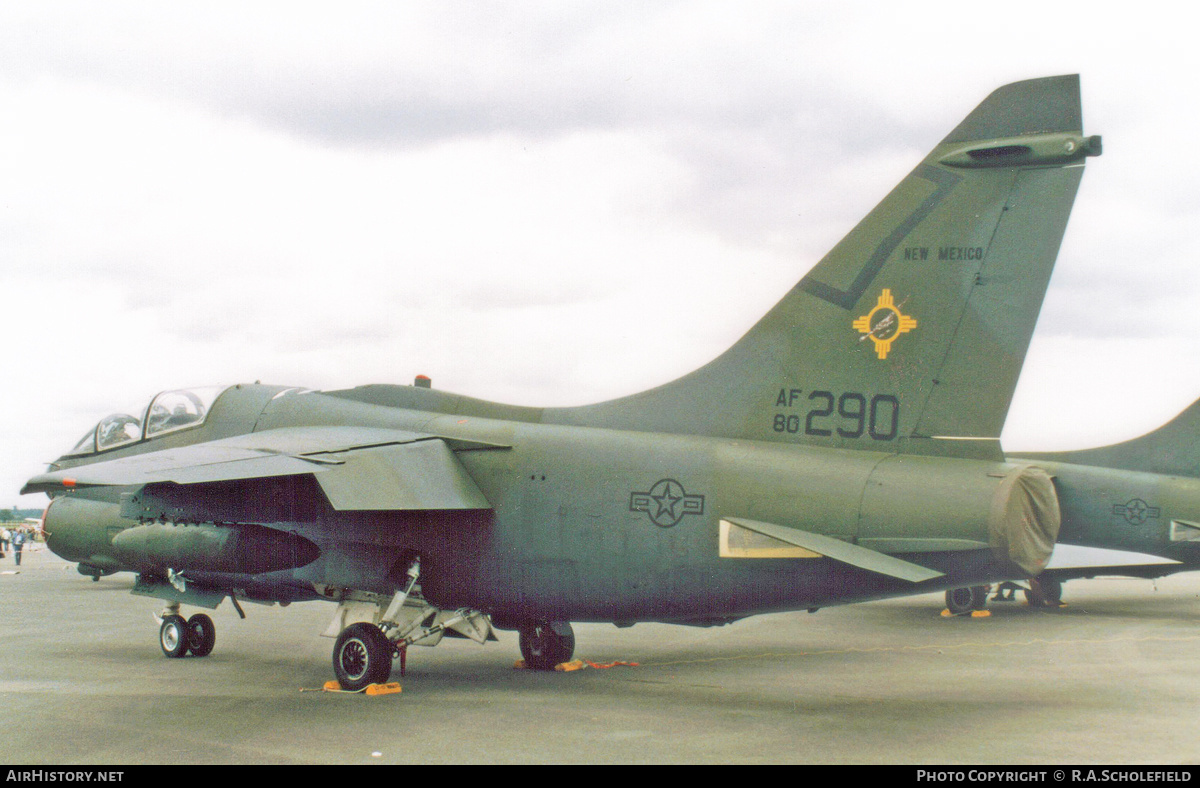 Aircraft Photo of 80-0290 / AF80-290 | Vought A-7K Corsair II | USA - Air Force | AirHistory.net #242065