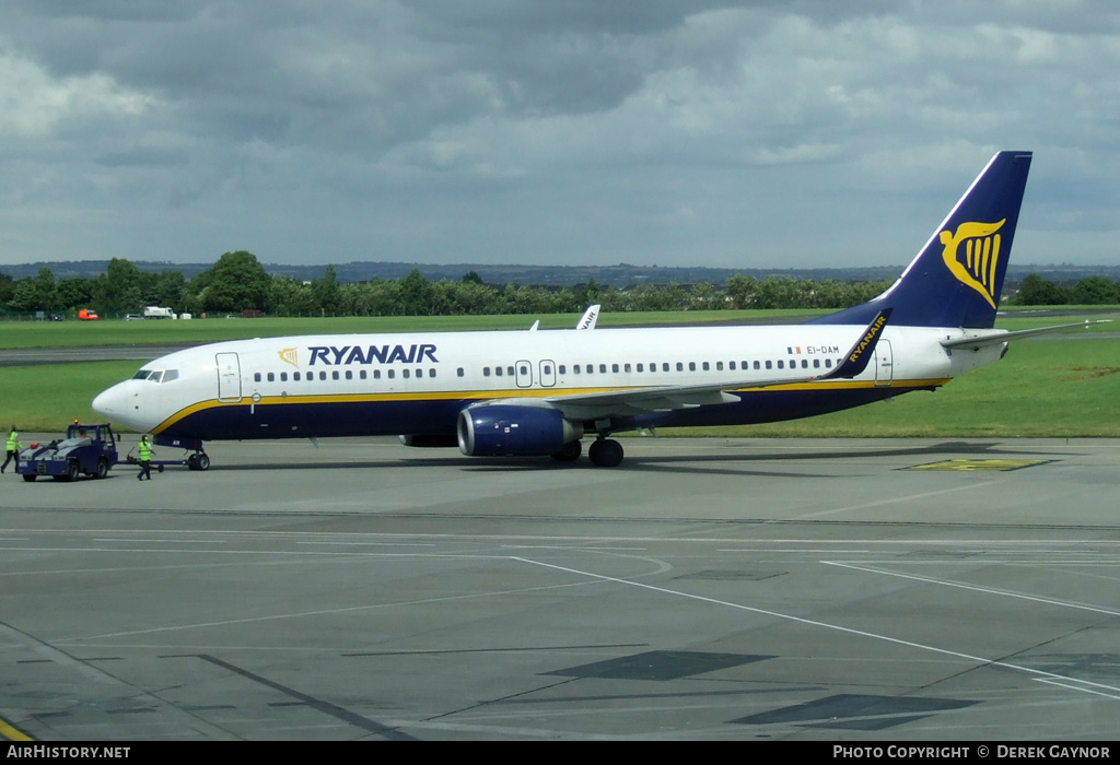 Aircraft Photo of EI-DAM | Boeing 737-8AS | Ryanair | AirHistory.net #242124