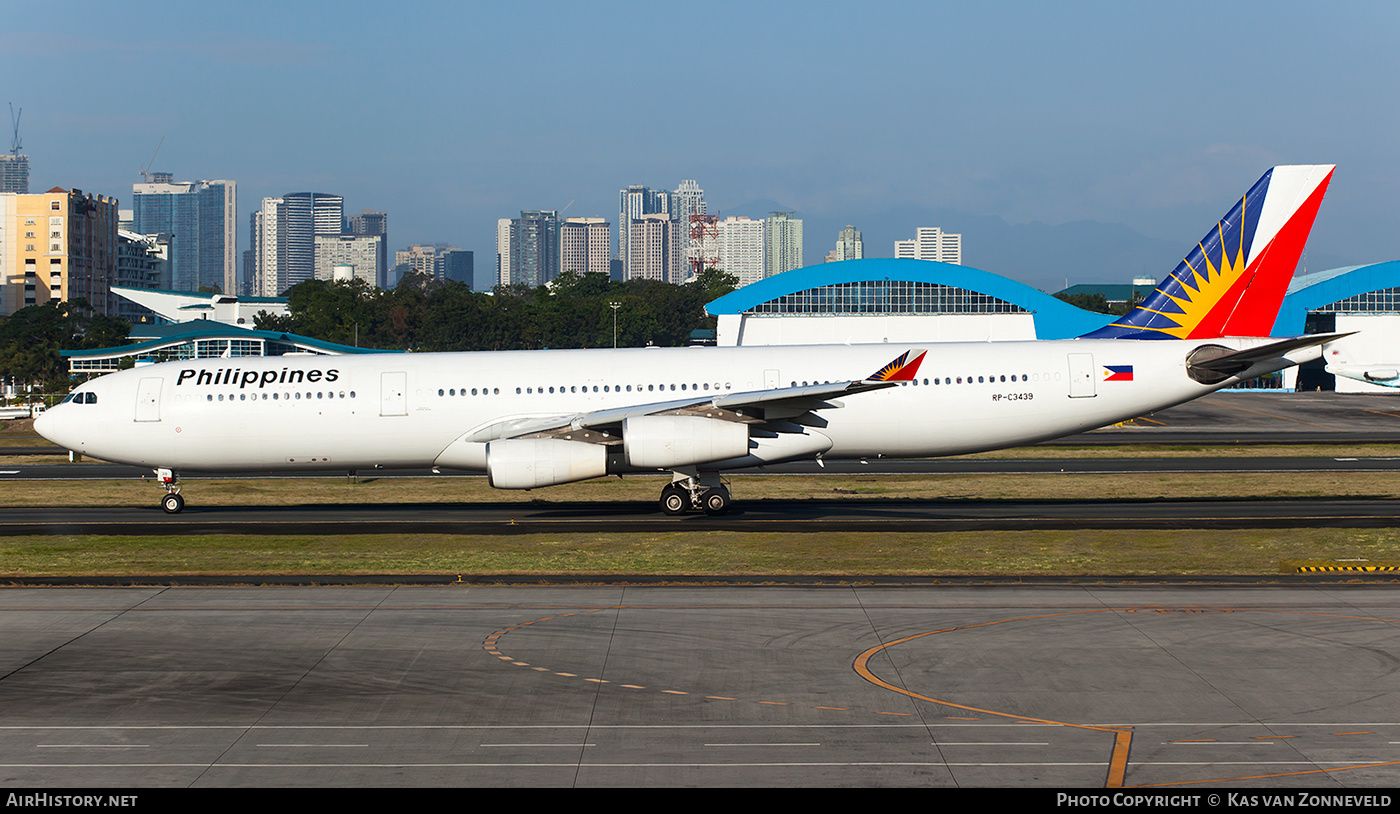 Aircraft Photo of RP-C3439 | Airbus A340-313 | Philippine Airlines | AirHistory.net #242205