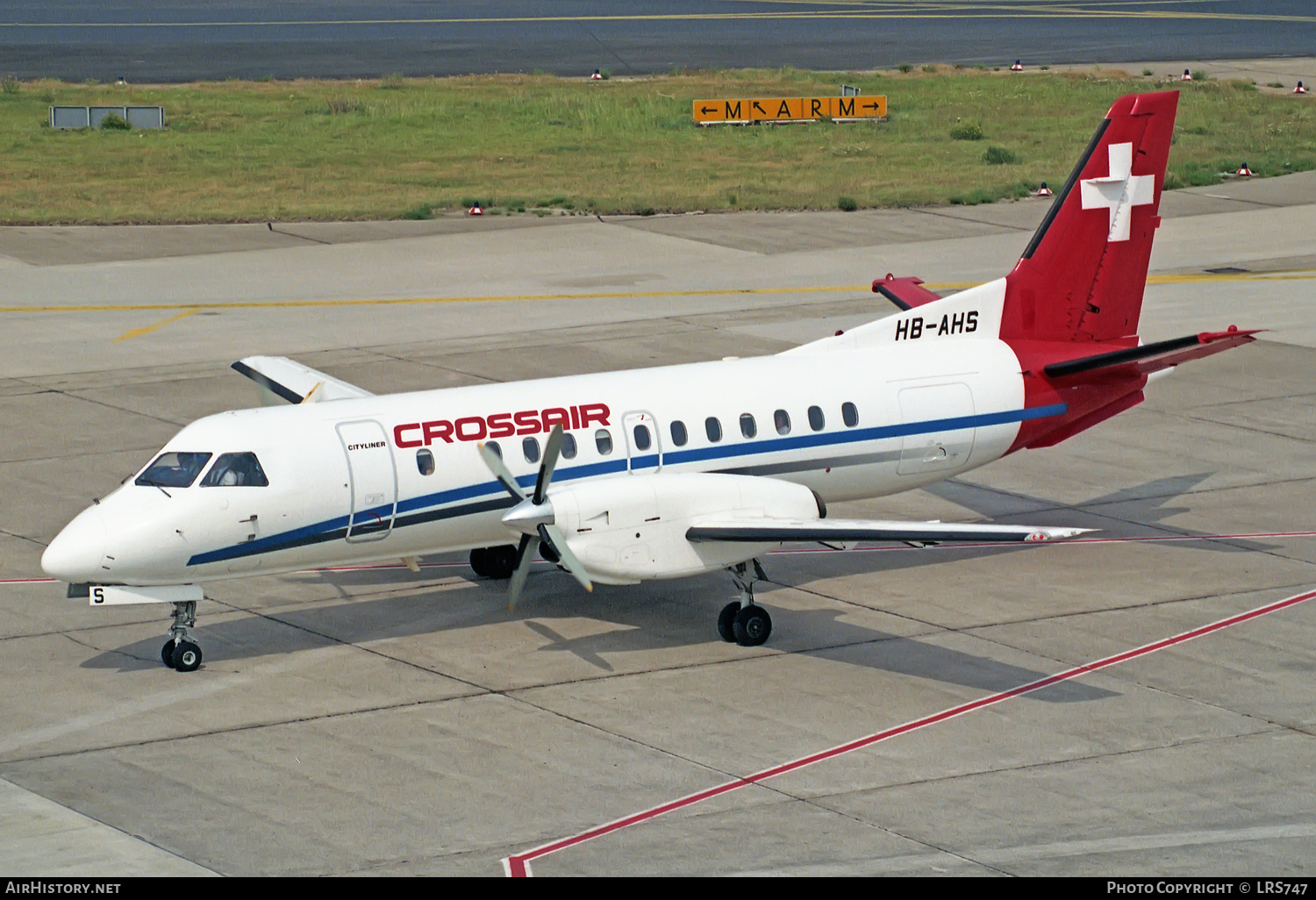 Aircraft Photo of HB-AHS | Saab 340A | Crossair | AirHistory.net #242370