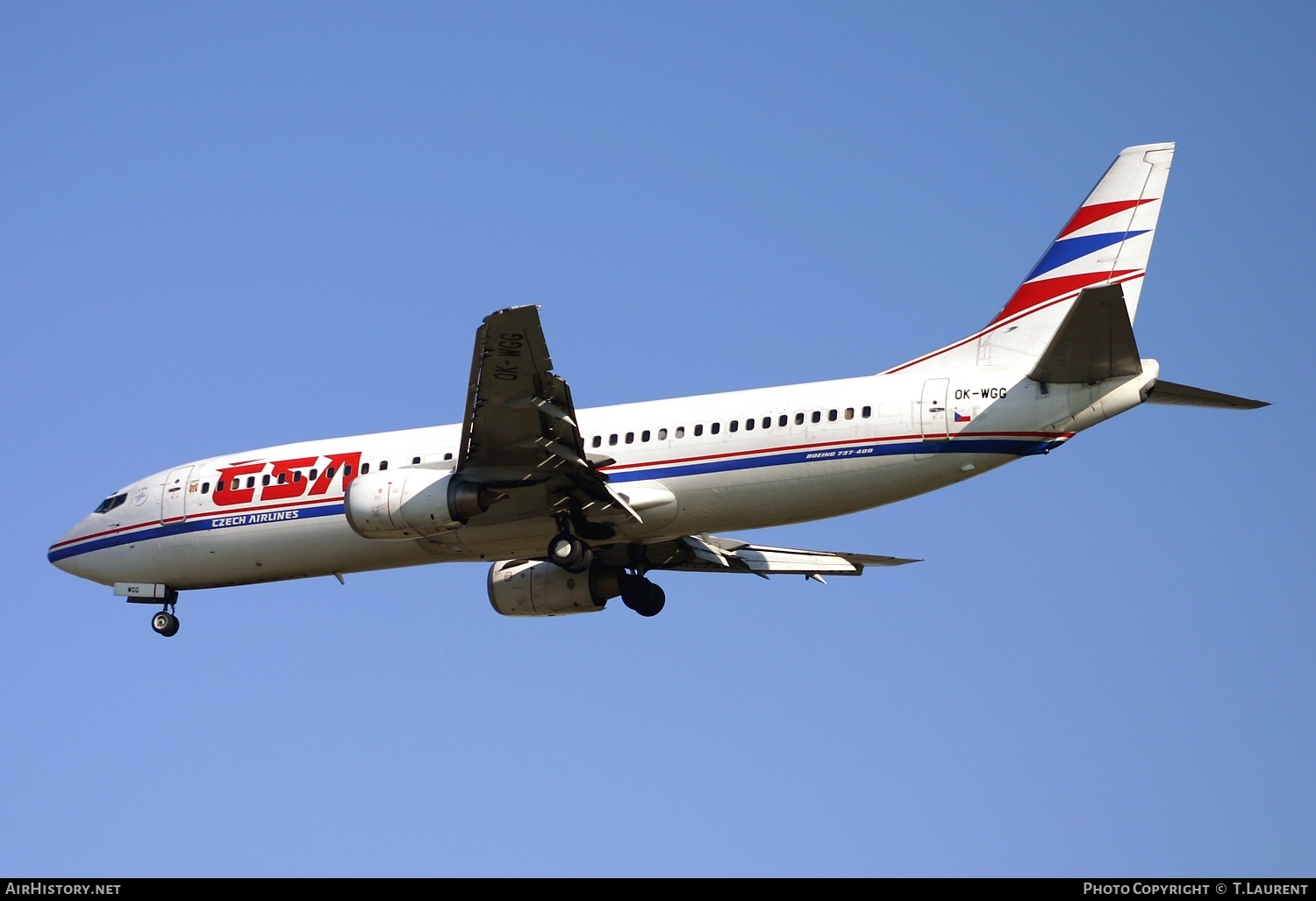 Aircraft Photo of OK-WGG | Boeing 737-4Y0 | ČSA - Czech Airlines | AirHistory.net #242415