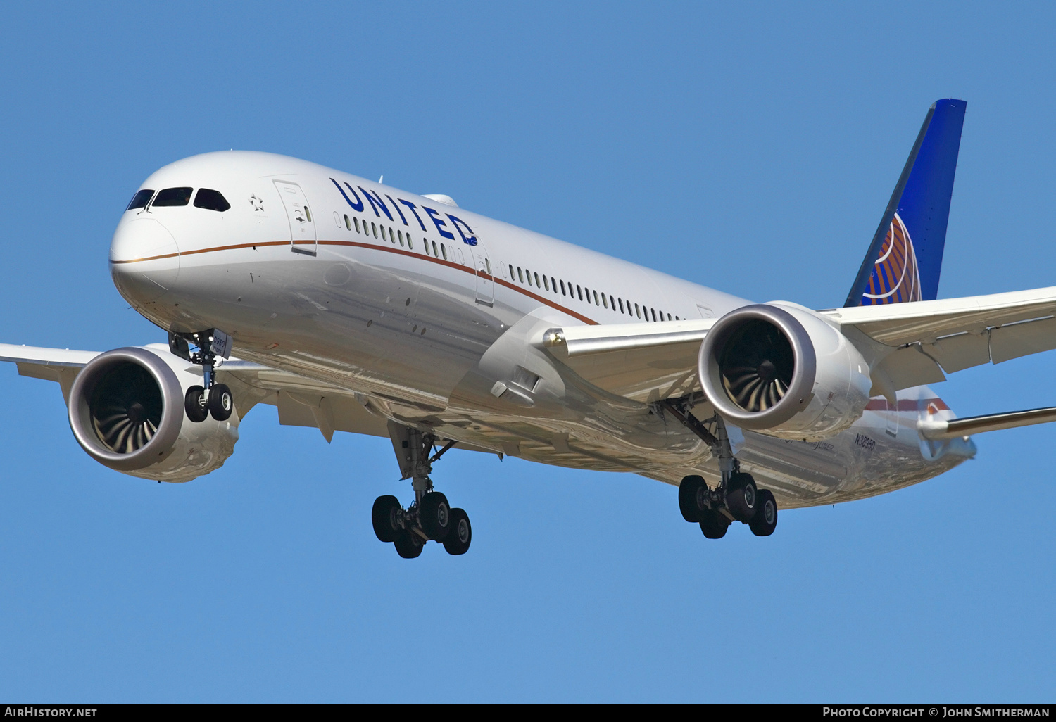 Aircraft Photo of N38950 | Boeing 787-9 Dreamliner | United Airlines | AirHistory.net #242470