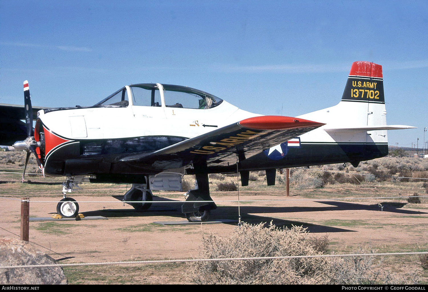 Aircraft Photo of 137702 | North American T-28B Trojan | USA - Army | AirHistory.net #242548
