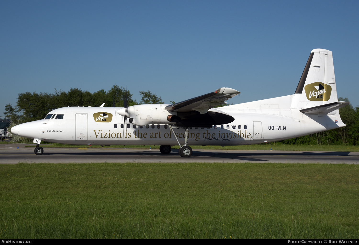 Aircraft Photo of OO-VLN | Fokker 50 | Vizion Air | AirHistory.net #242575