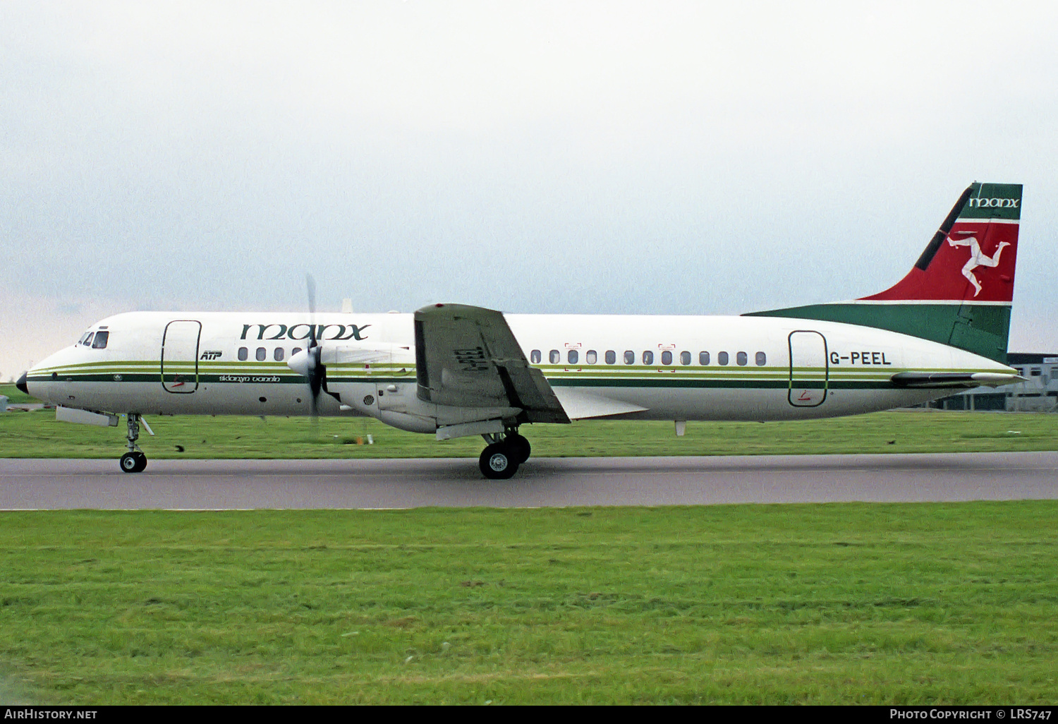 Aircraft Photo of G-PEEL | British Aerospace ATP | Manx Airlines | AirHistory.net #242583