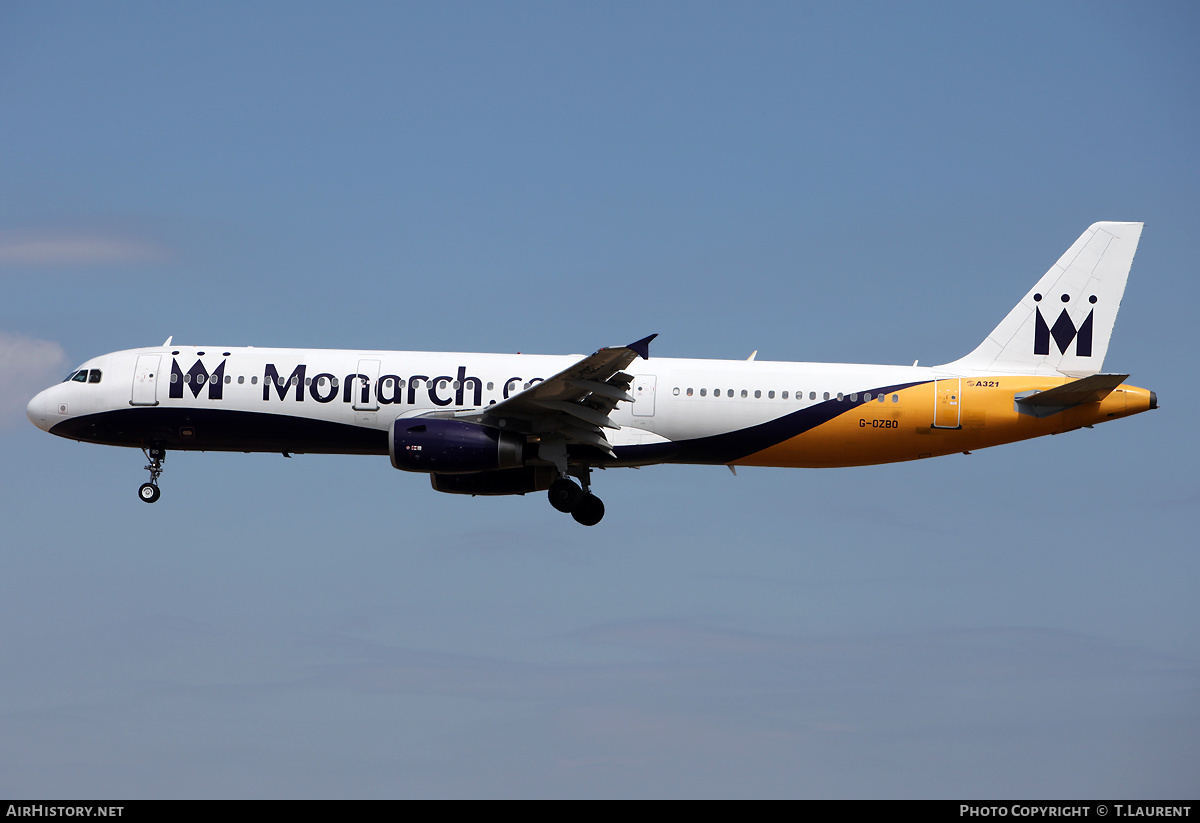Aircraft Photo of G-OZBO | Airbus A321-231 | Monarch Airlines | AirHistory.net #242603